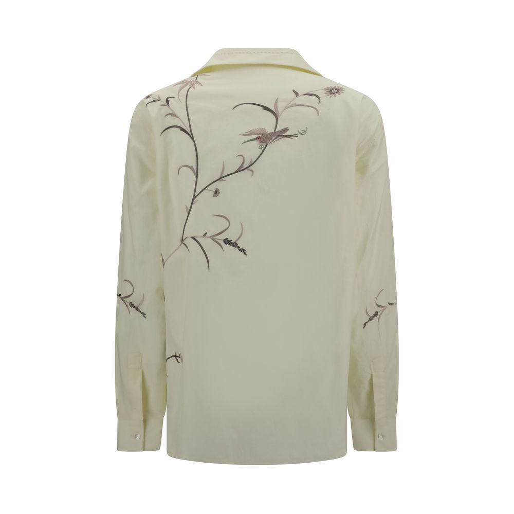 Baziszt Bicolor Cotton Pattern Shirt