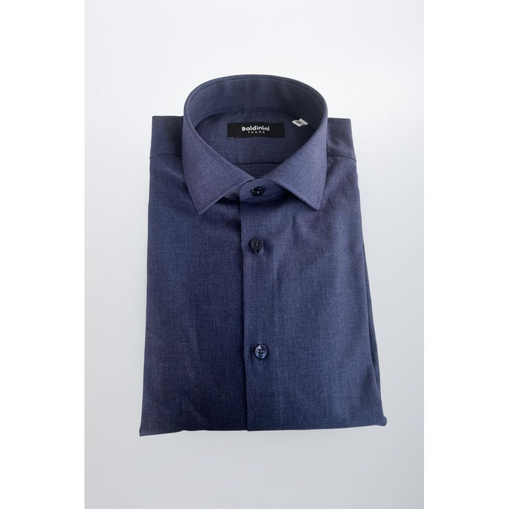 Baldinini Trend Blue Dress Shirt for Men