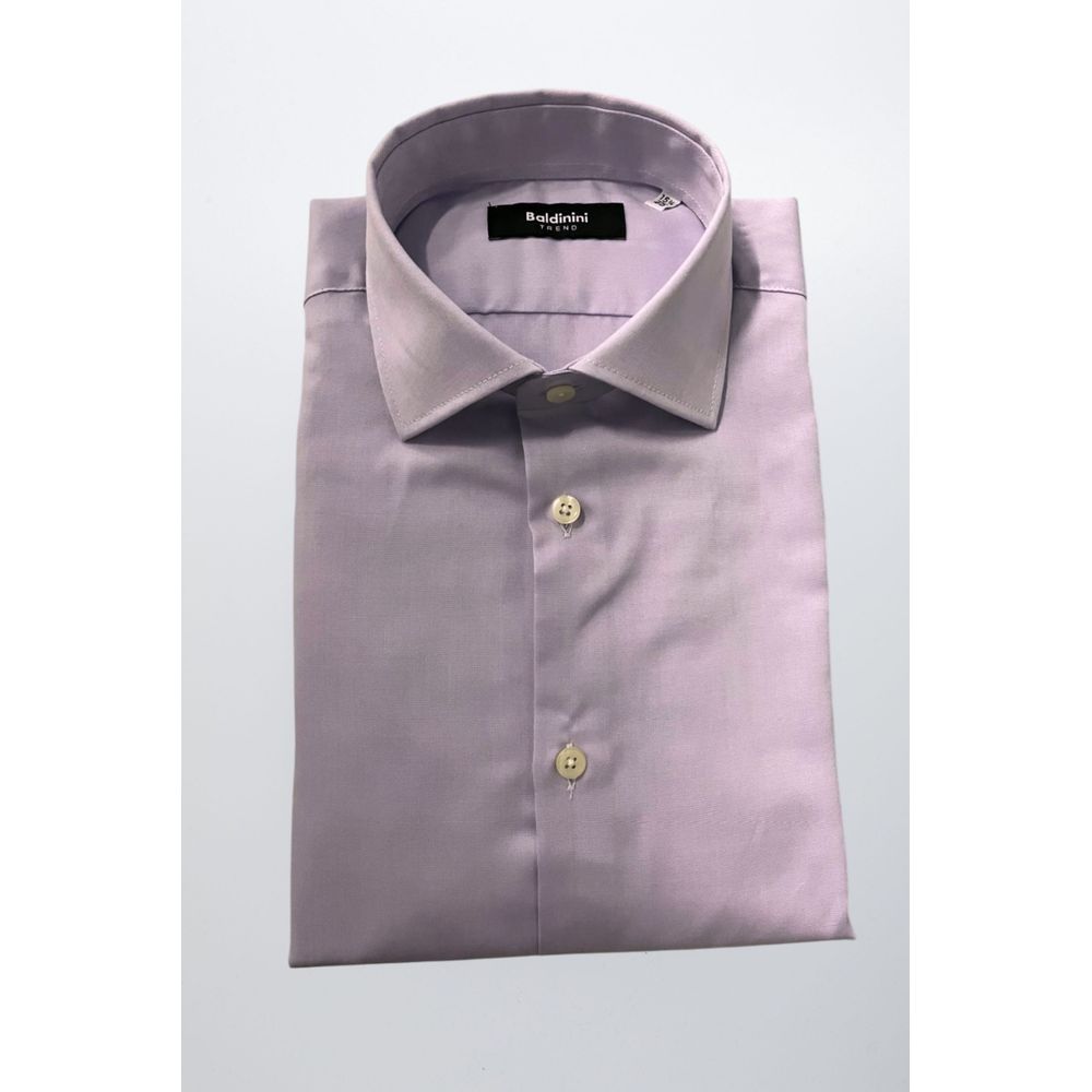 Baldinini Trend Purple Dress Shirt for Men