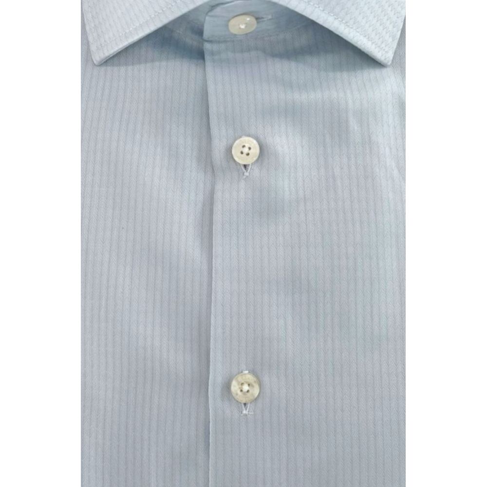 Baldinini Trend Blue Dress Shirt for Men detail view