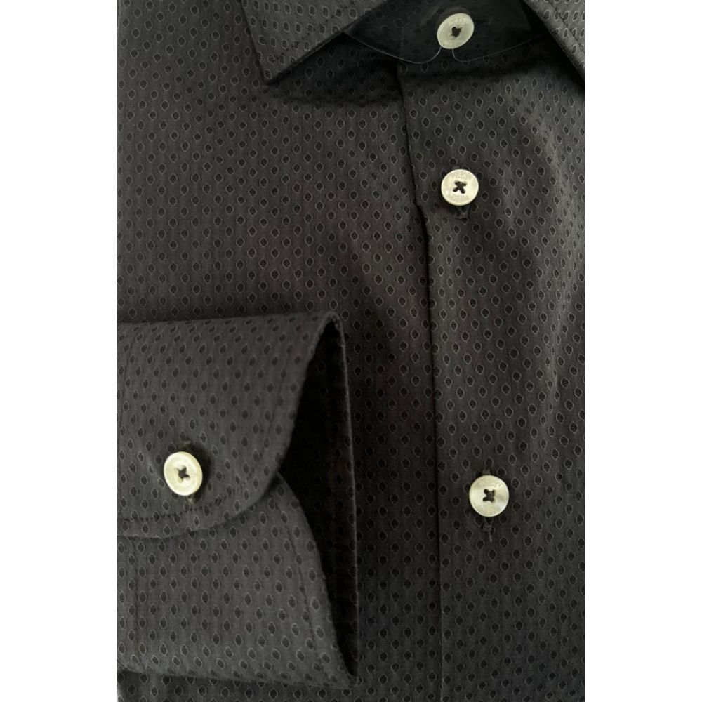 Baldinini Trend Grey Dress Shirt for Men side view