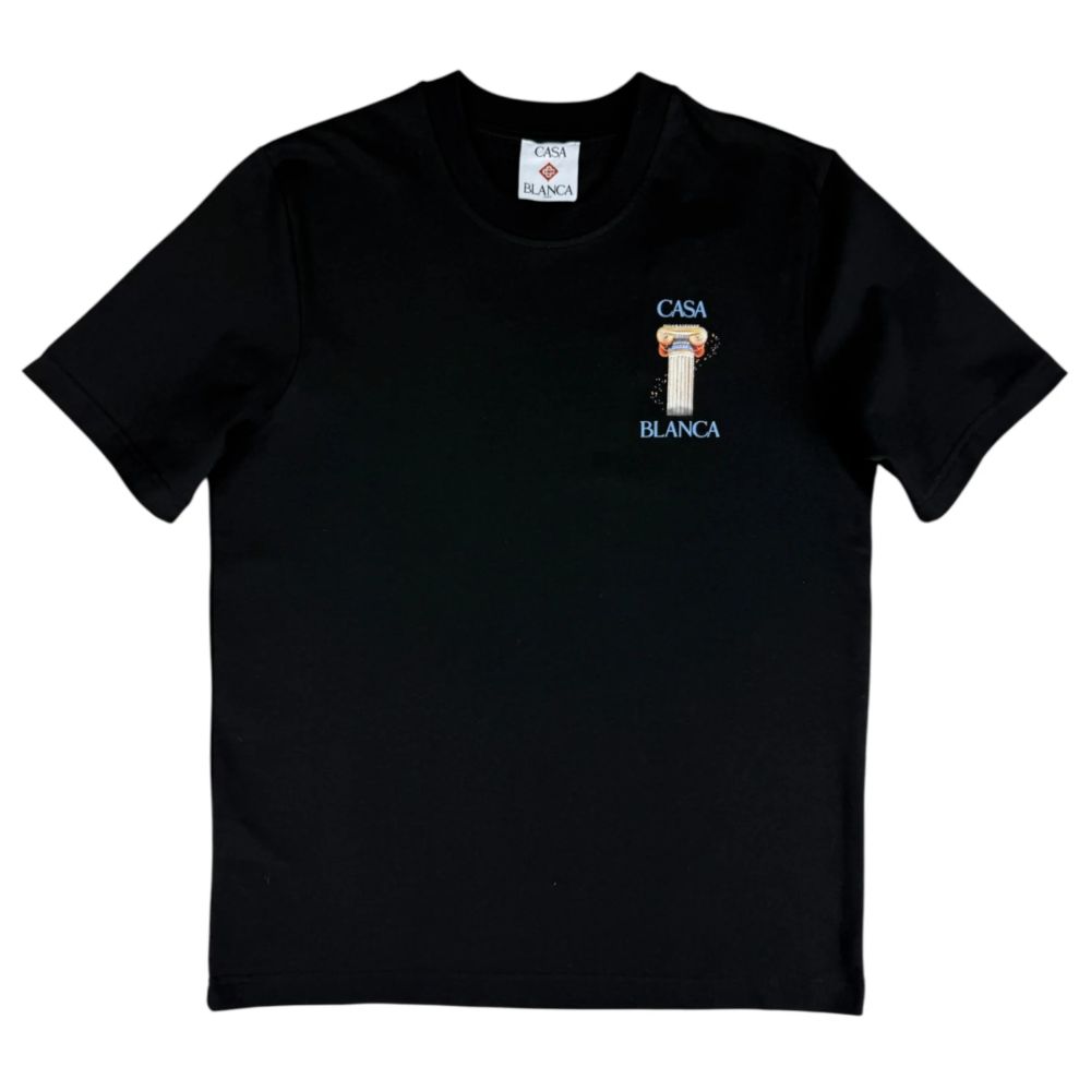 Casablanca Black Cotton T-Shirt