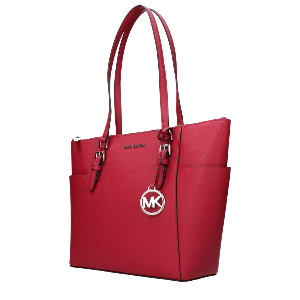 Sac bandoulière en cuir rouge Michael Kors