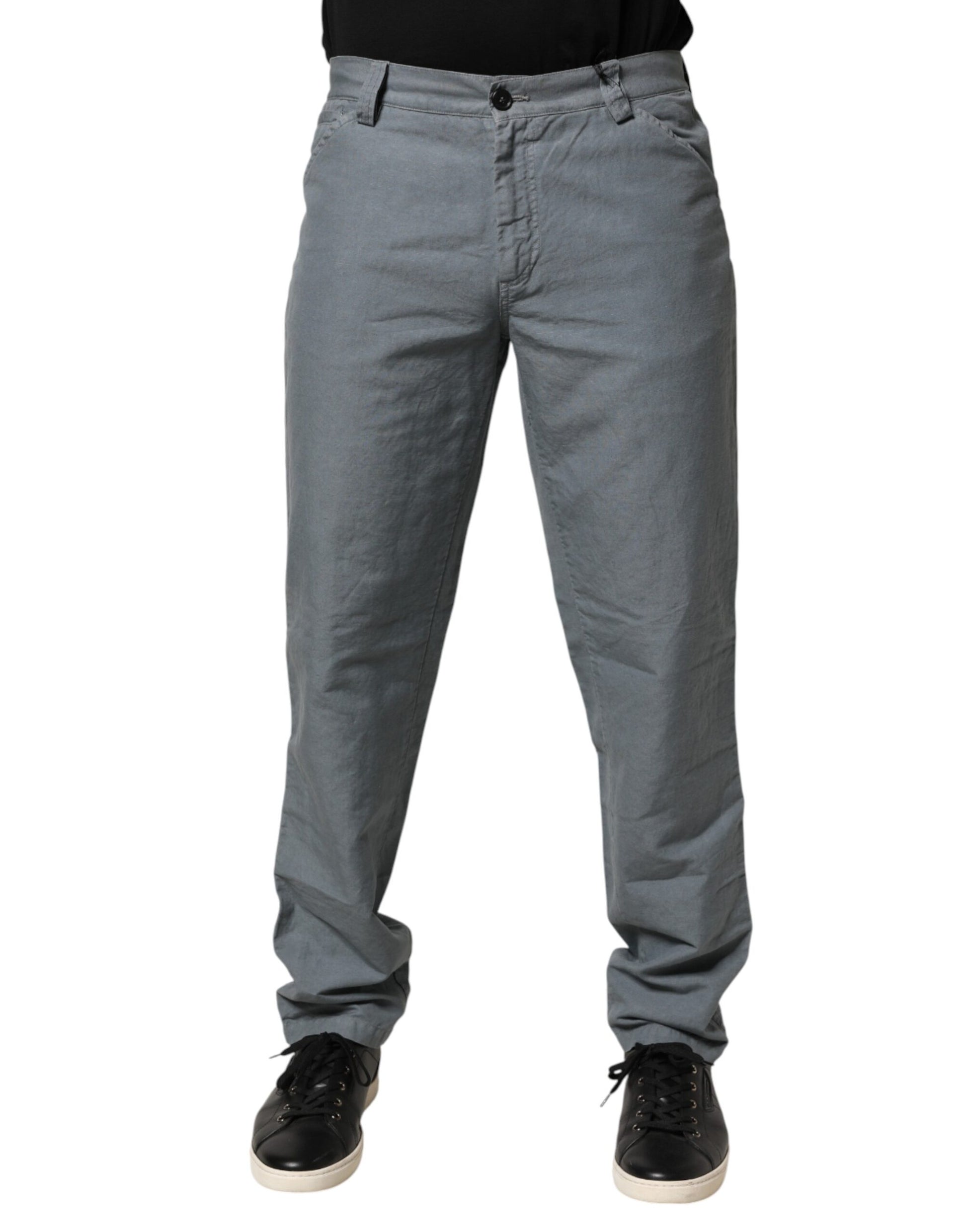 Master Coat Gray Cotton Regular Fit Men Denim Trouser Jeans