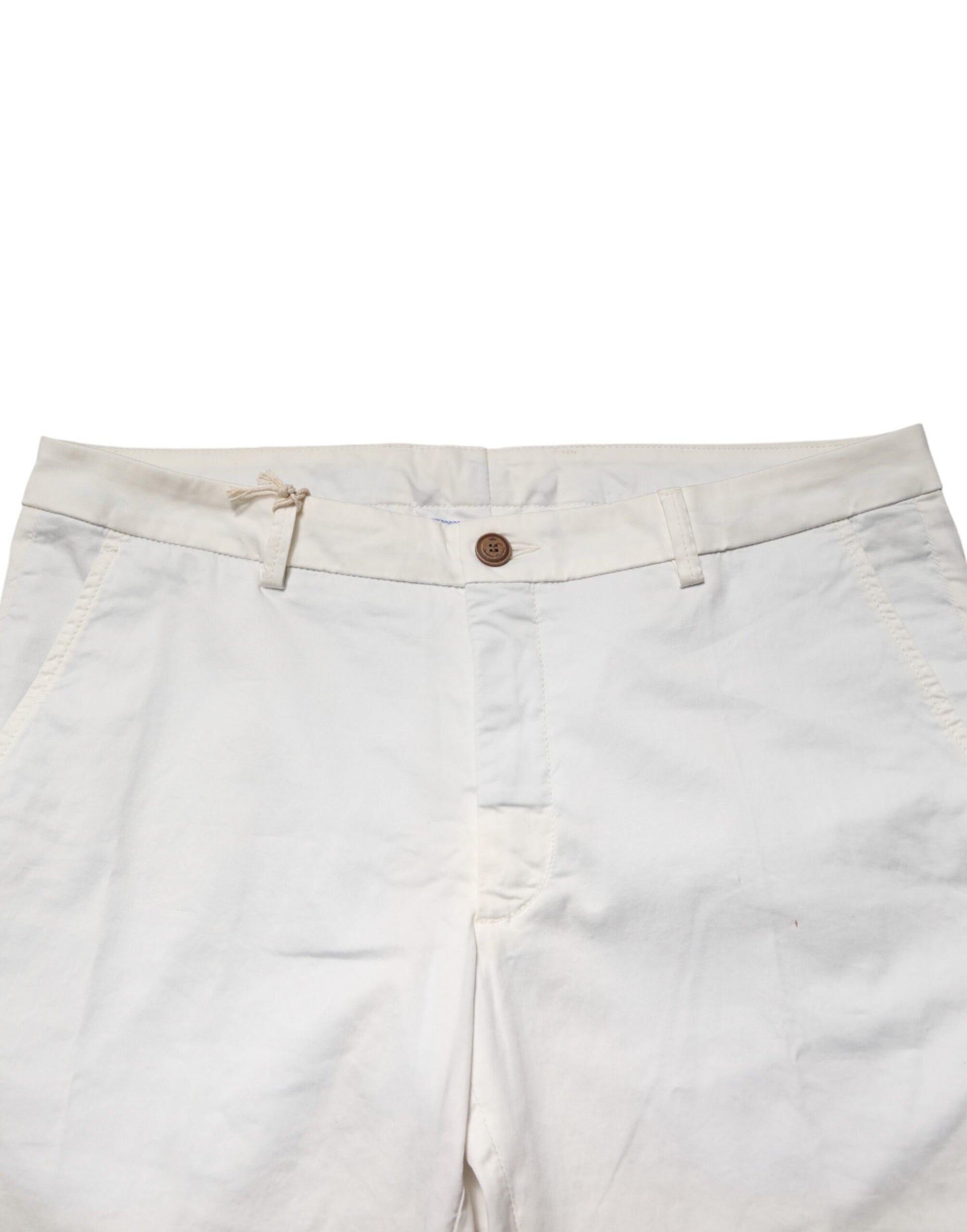 Domenico Tagliente White Tapered Dress Formal Trouser Pants