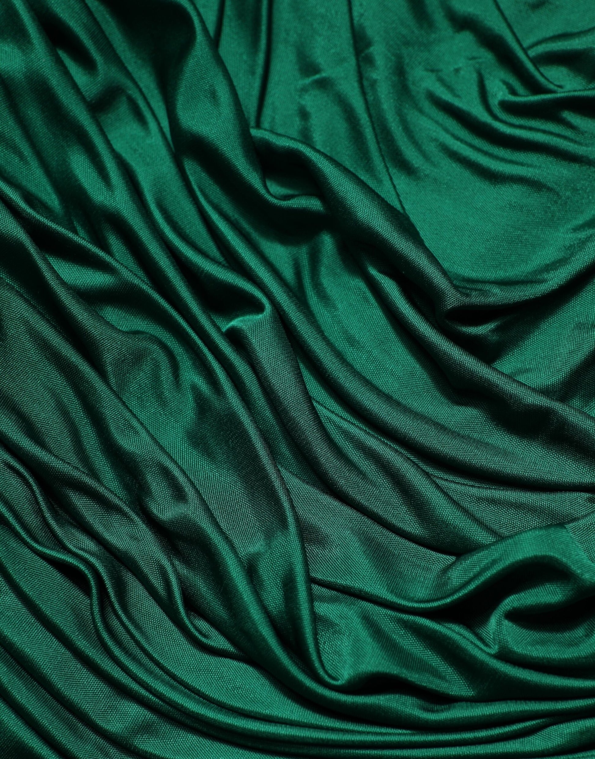 Débardeur Dolce & Gabbana en jersey drapé de viscose vert et organza