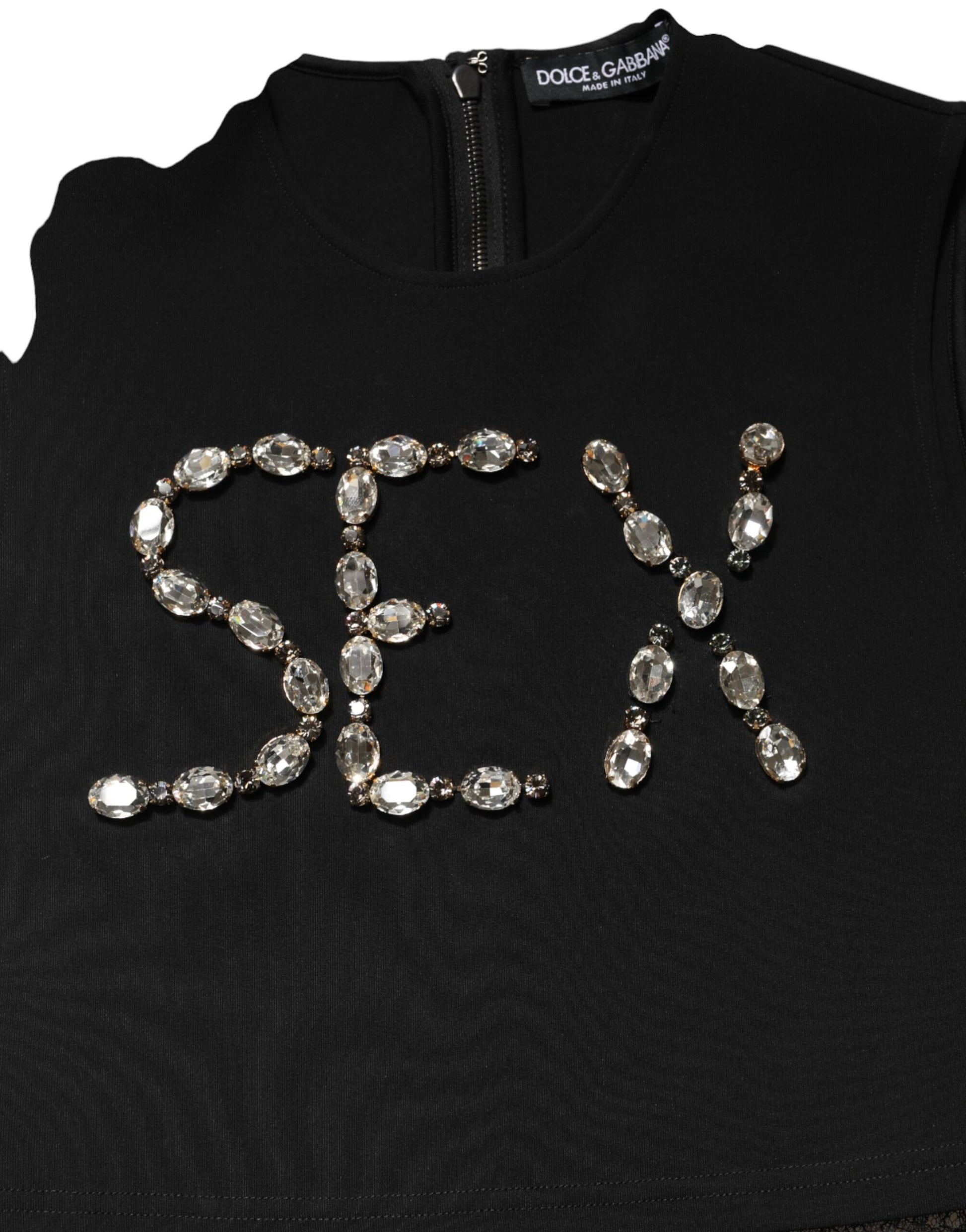 Dolce & Gabbana Black Sleeveless T-Shirt for Women additional view