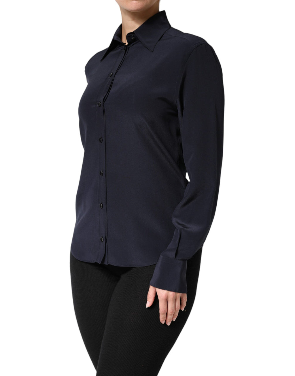 Dolce & Gabbana Blue Dress Shirt for Women detail view