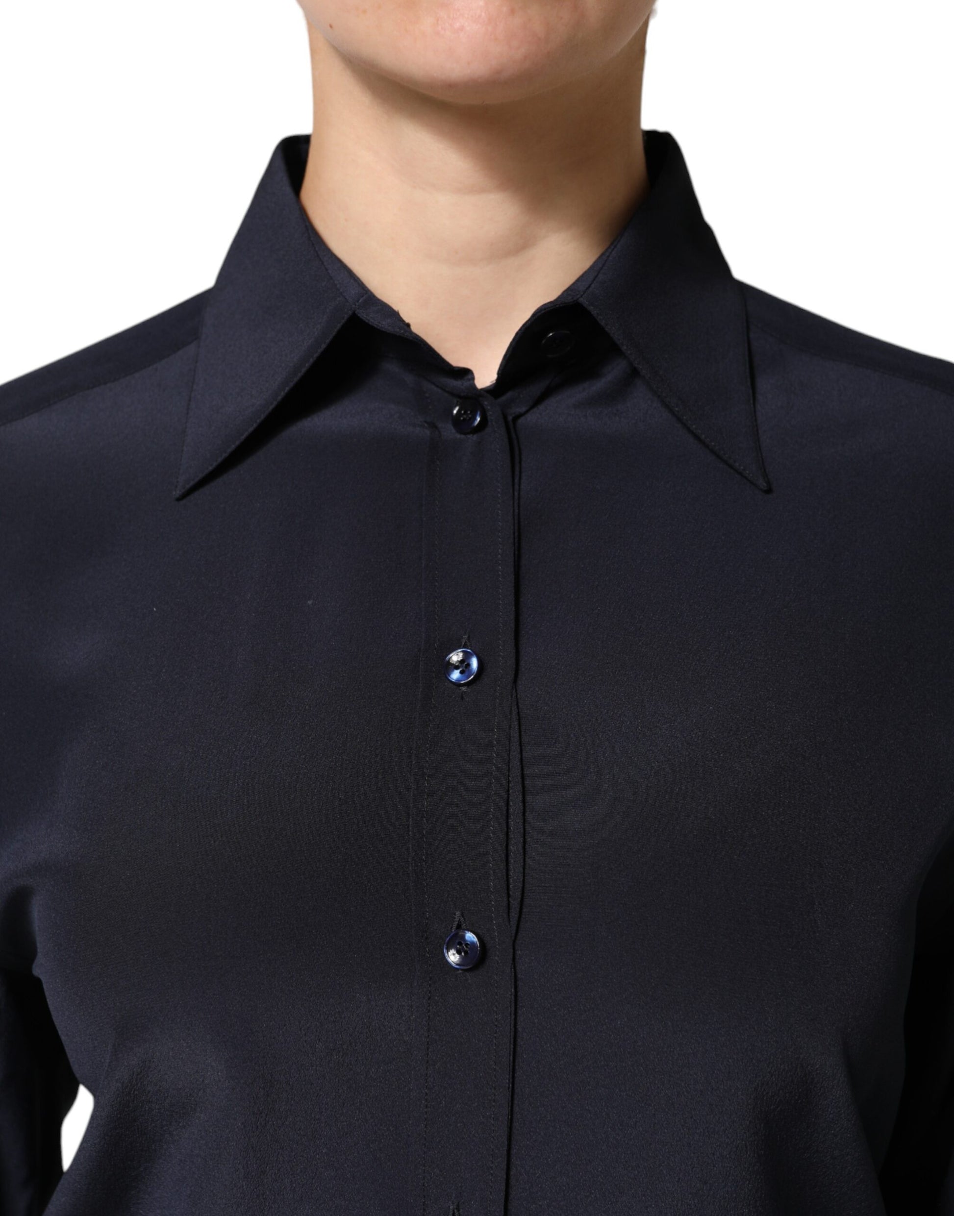 Dolce & Gabbana Blue Dress Shirt for Women additional view