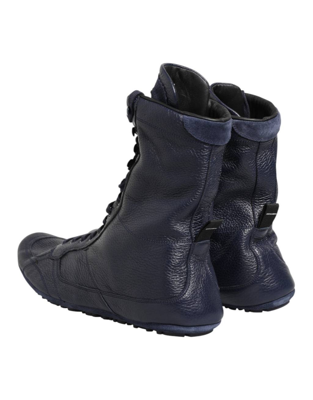 Dolce & Gabbana Blue Lace Up Boots for Men additional view