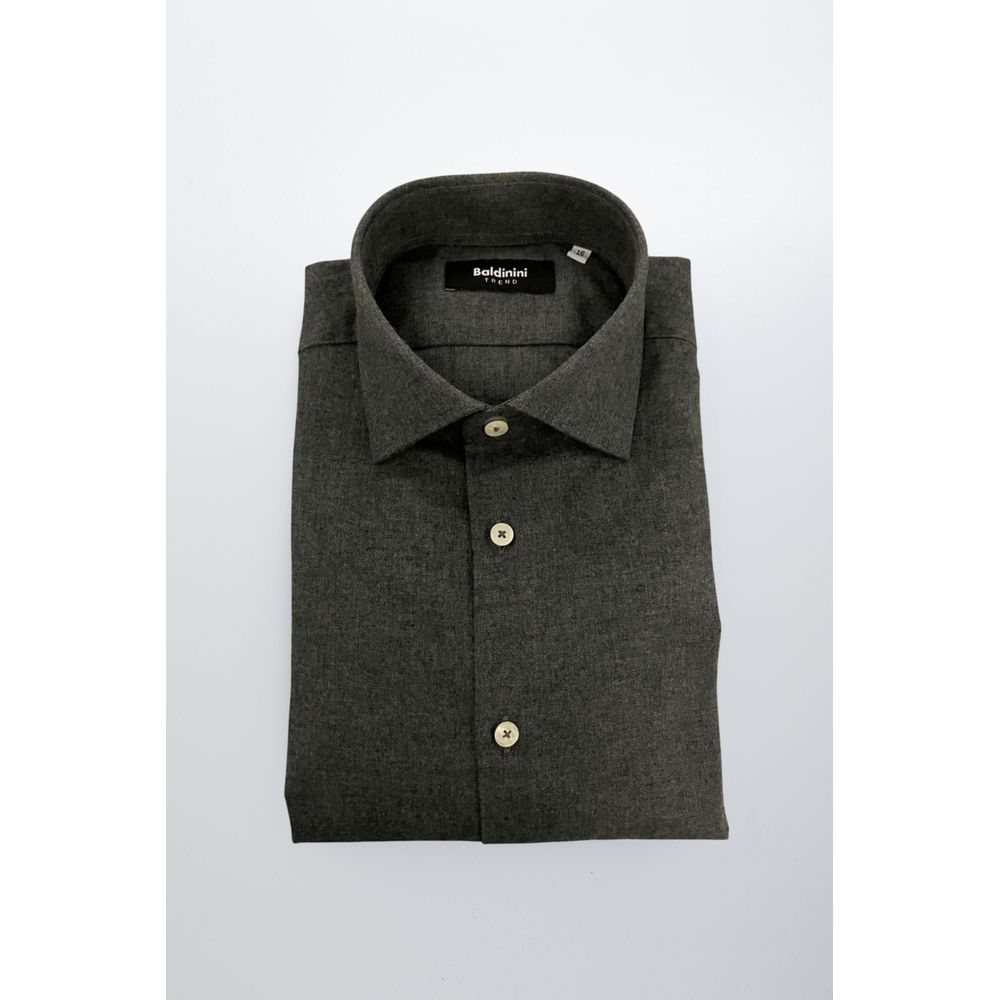 Baldinini Trend Grey Dress Shirt for Men