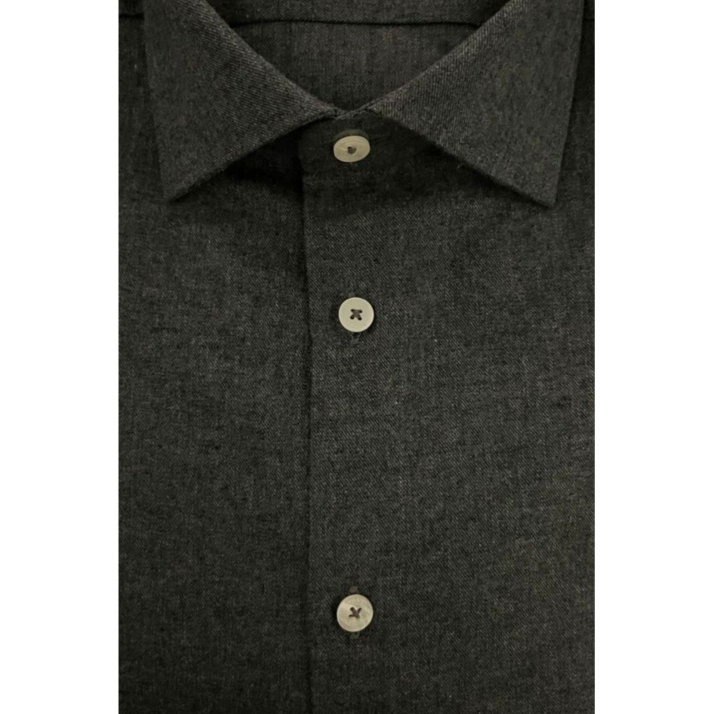 Baldinini Trend Grey Dress Shirt for Men detail view