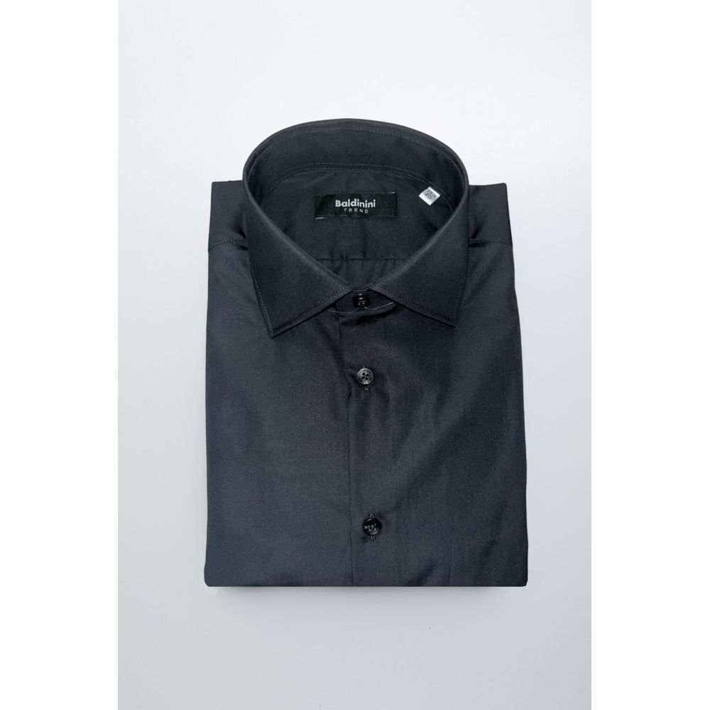 Baldinini Trend Black Dress Shirt for Men