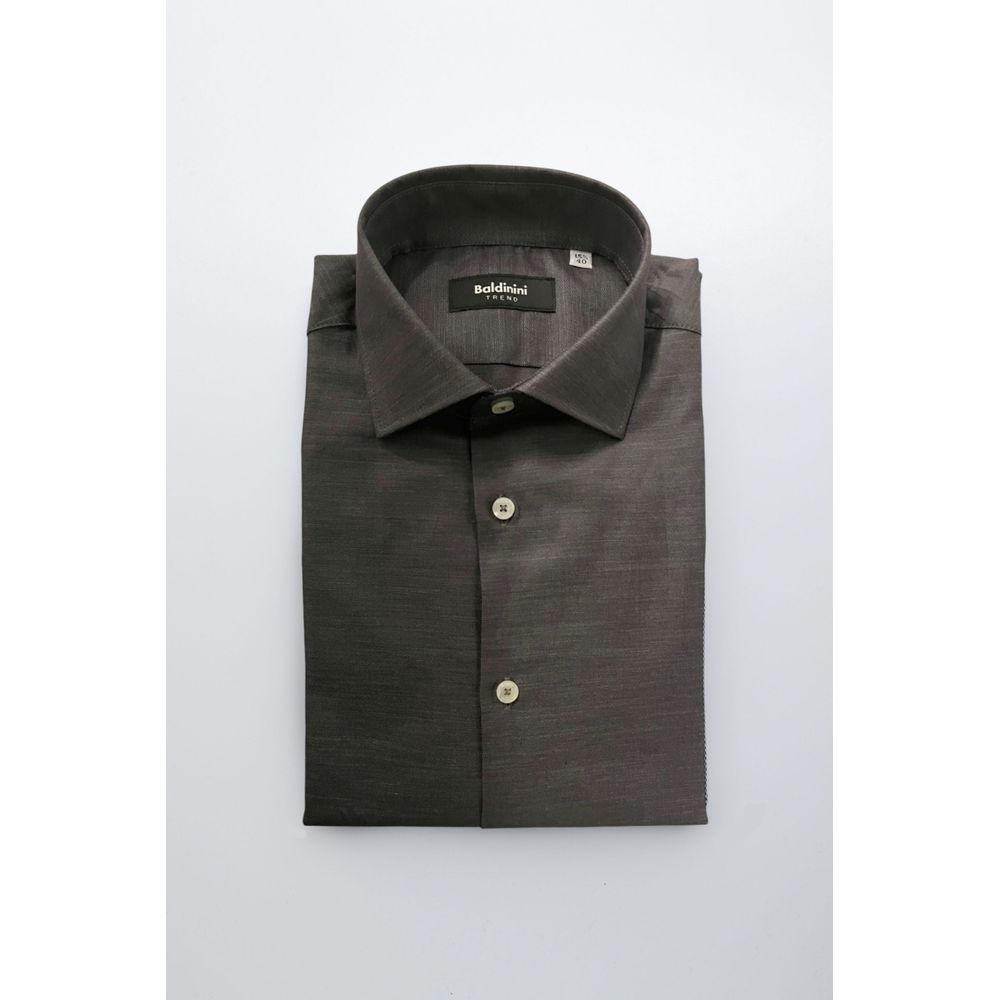 Baldinini Trend Grey Dress Shirt for Men