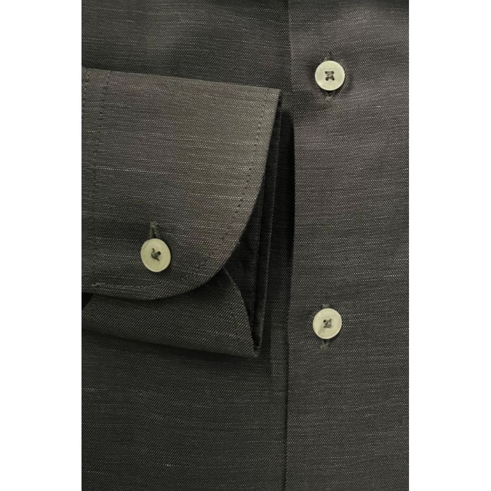 Baldinini Trend Grey Dress Shirt for Men side view