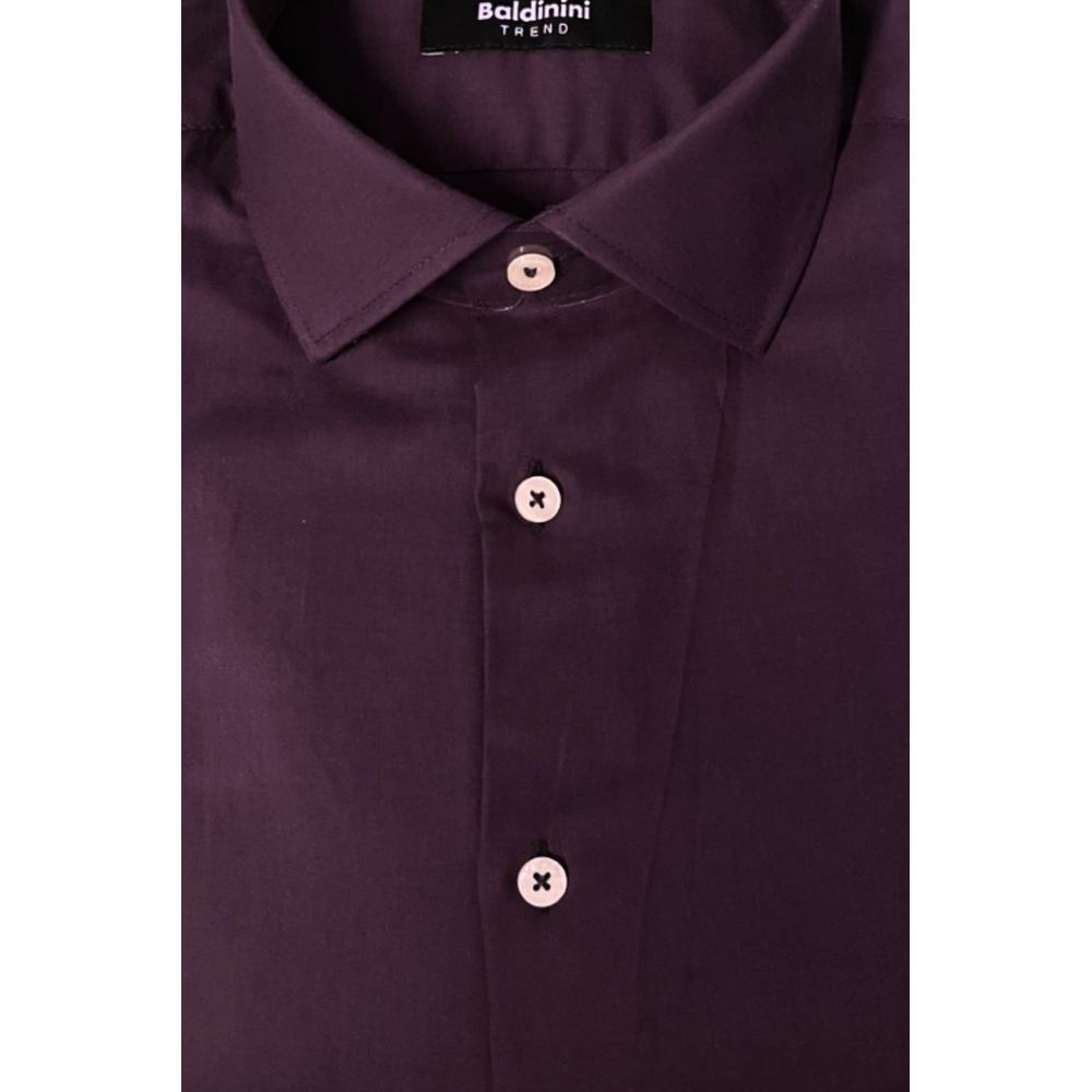 Baldinini Trend Purple Dress Shirt for Men detail view