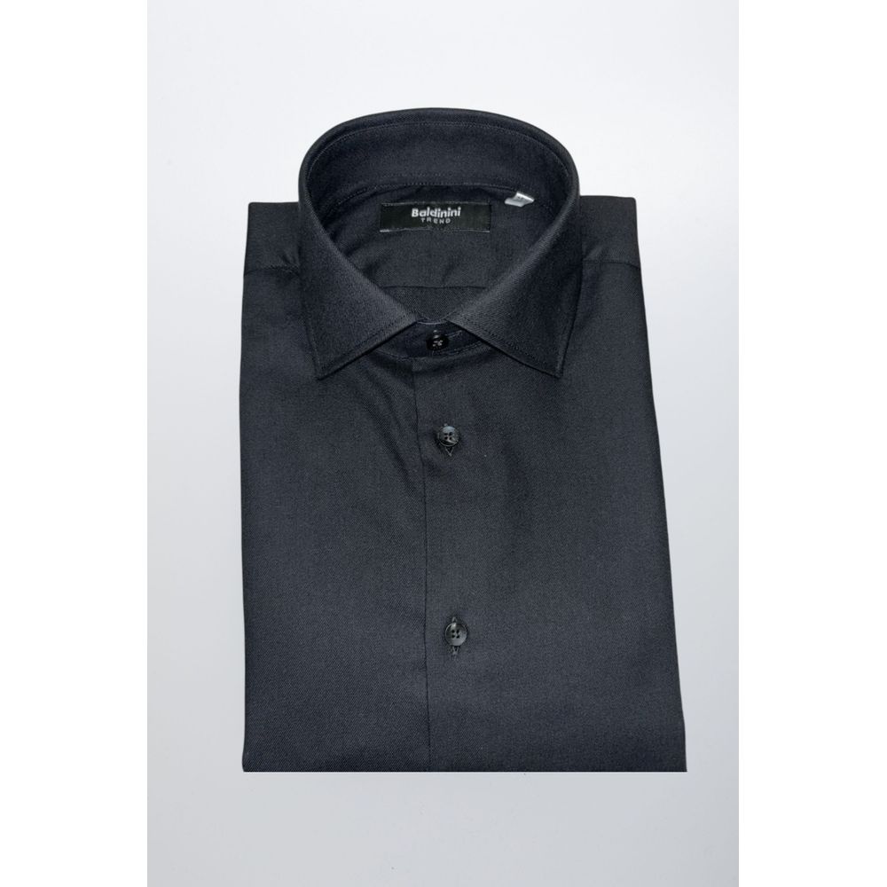 Baldinini Trend Black Dress Shirt for Men