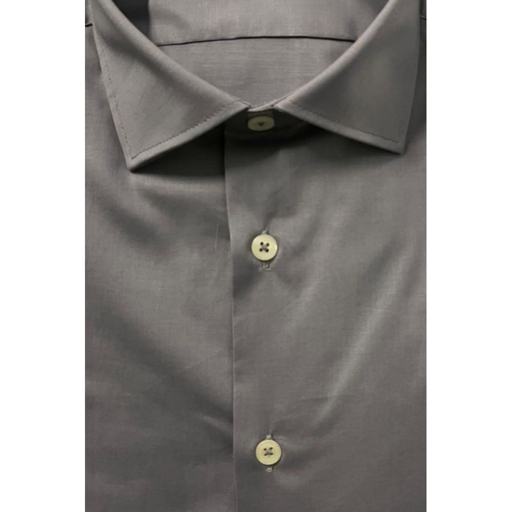 Baldinini Trend Grey Dress Shirt for Men detail view