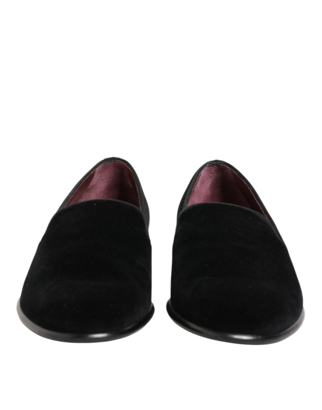 Dolce & Gabbana Black Leather Suede Slip On Loafer Dress Shoes