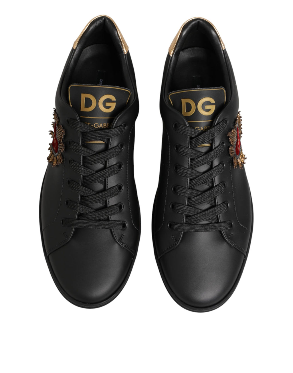 Dolce & Gabbana Black Low Top Sneakers for Men detail view