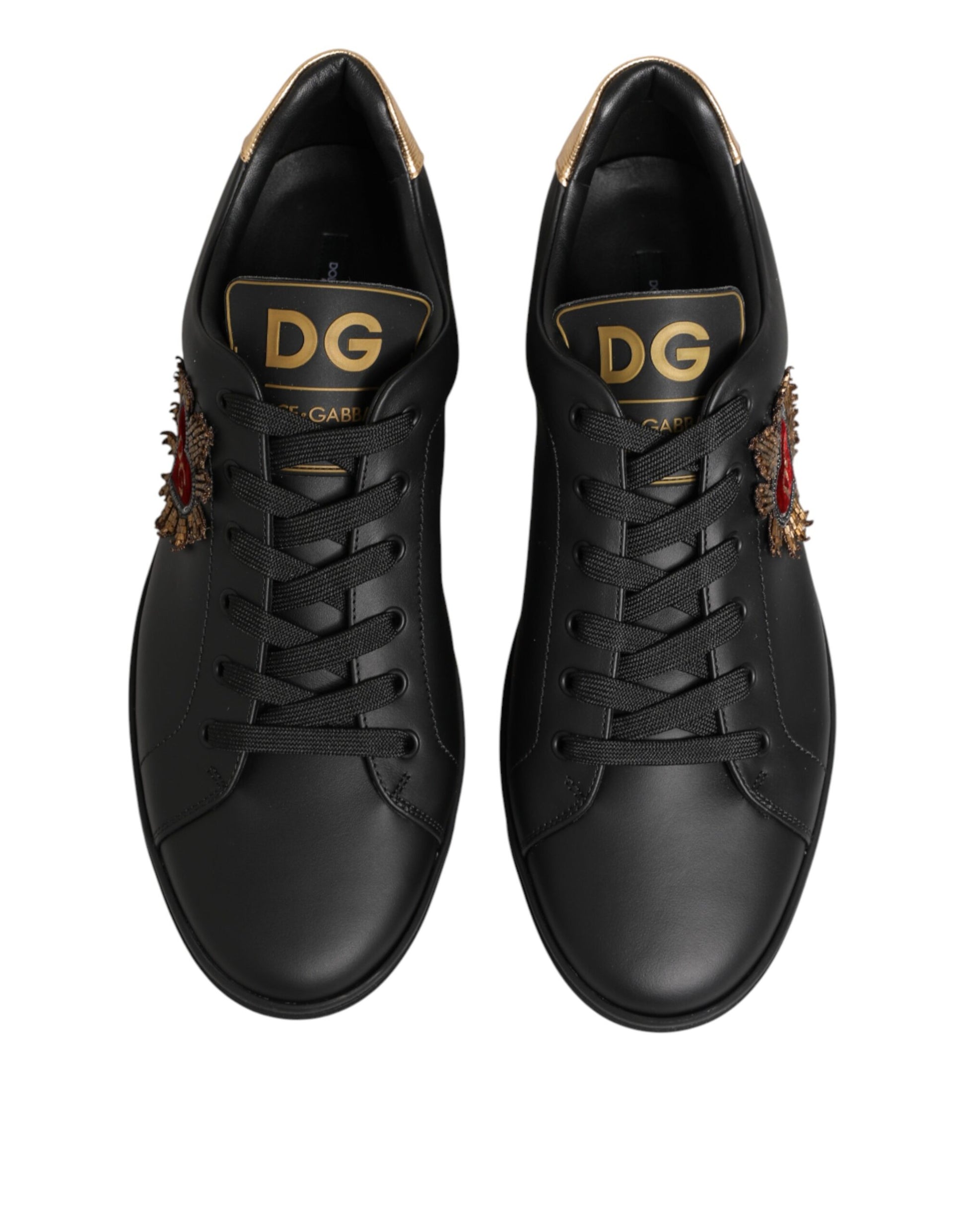 Dolce & Gabbana Black Low Top Sneakers for Men detail view