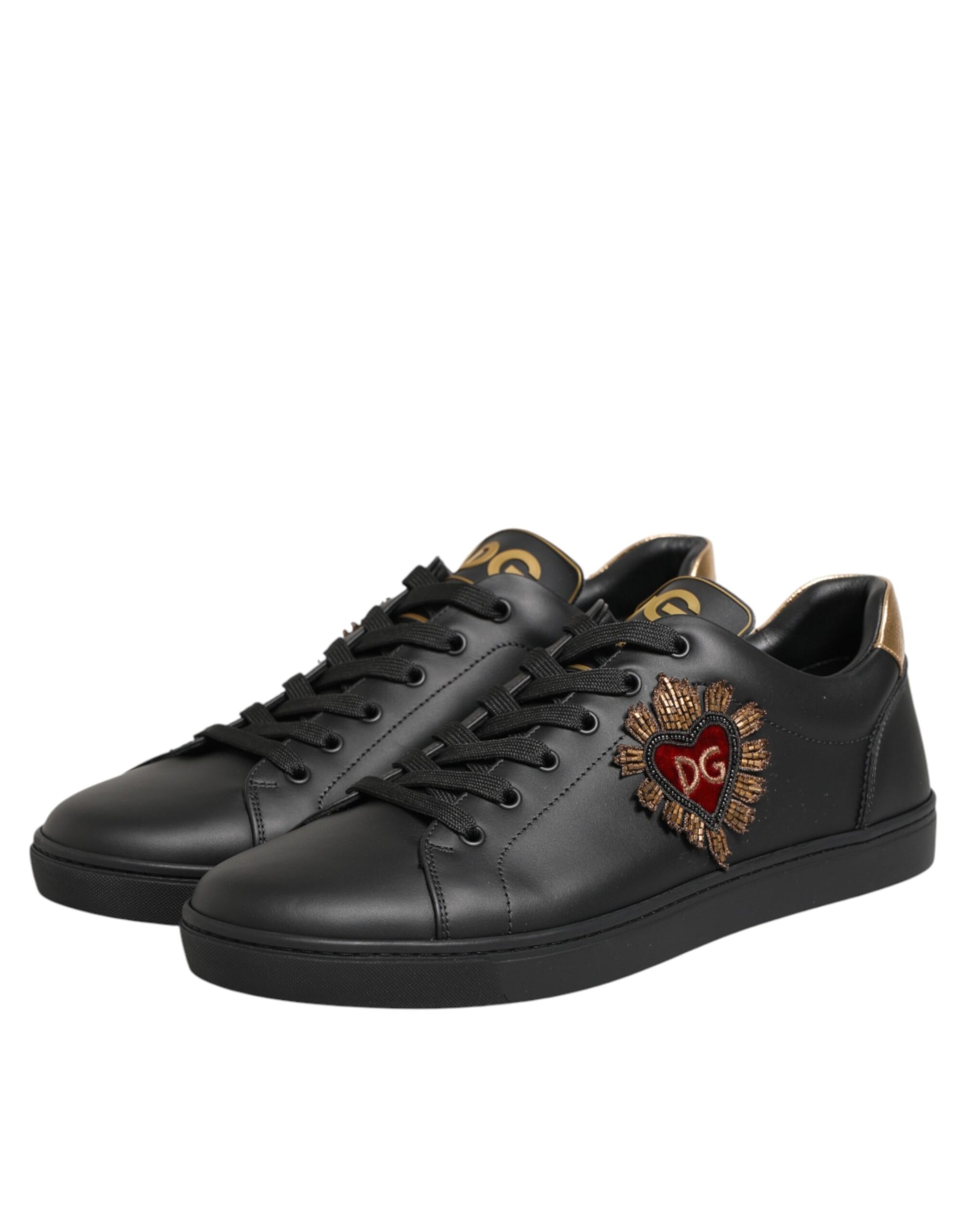 Dolce & Gabbana Black Low Top Sneakers for Men side view