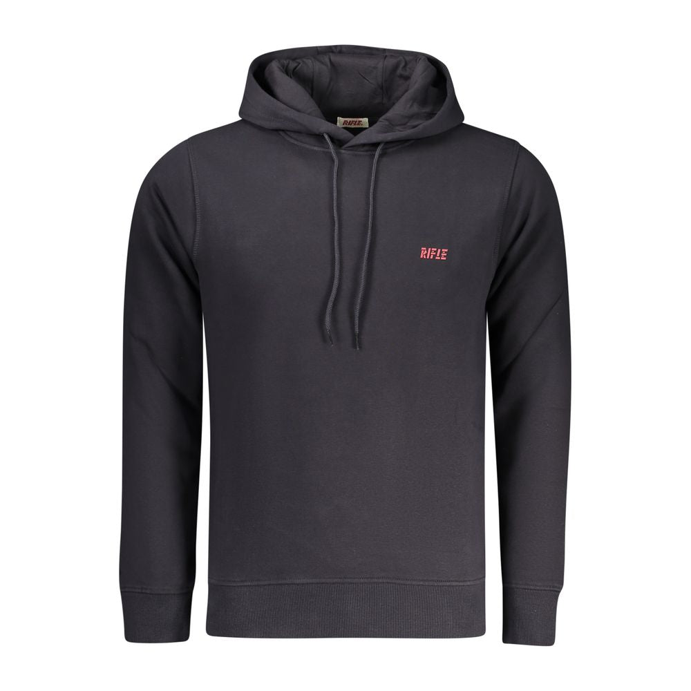 Sweat à capuche en coton Rifle bleu pour homme