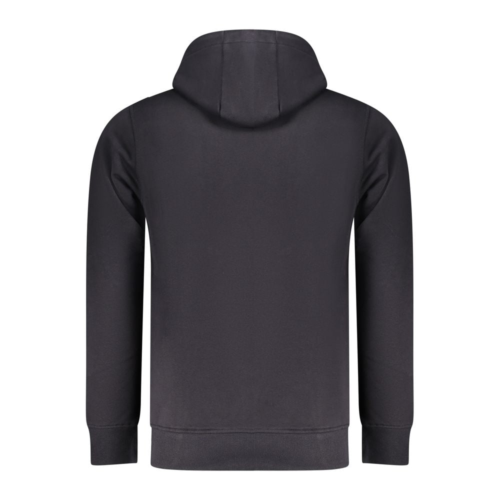Sweat à capuche en coton Rifle bleu pour homme