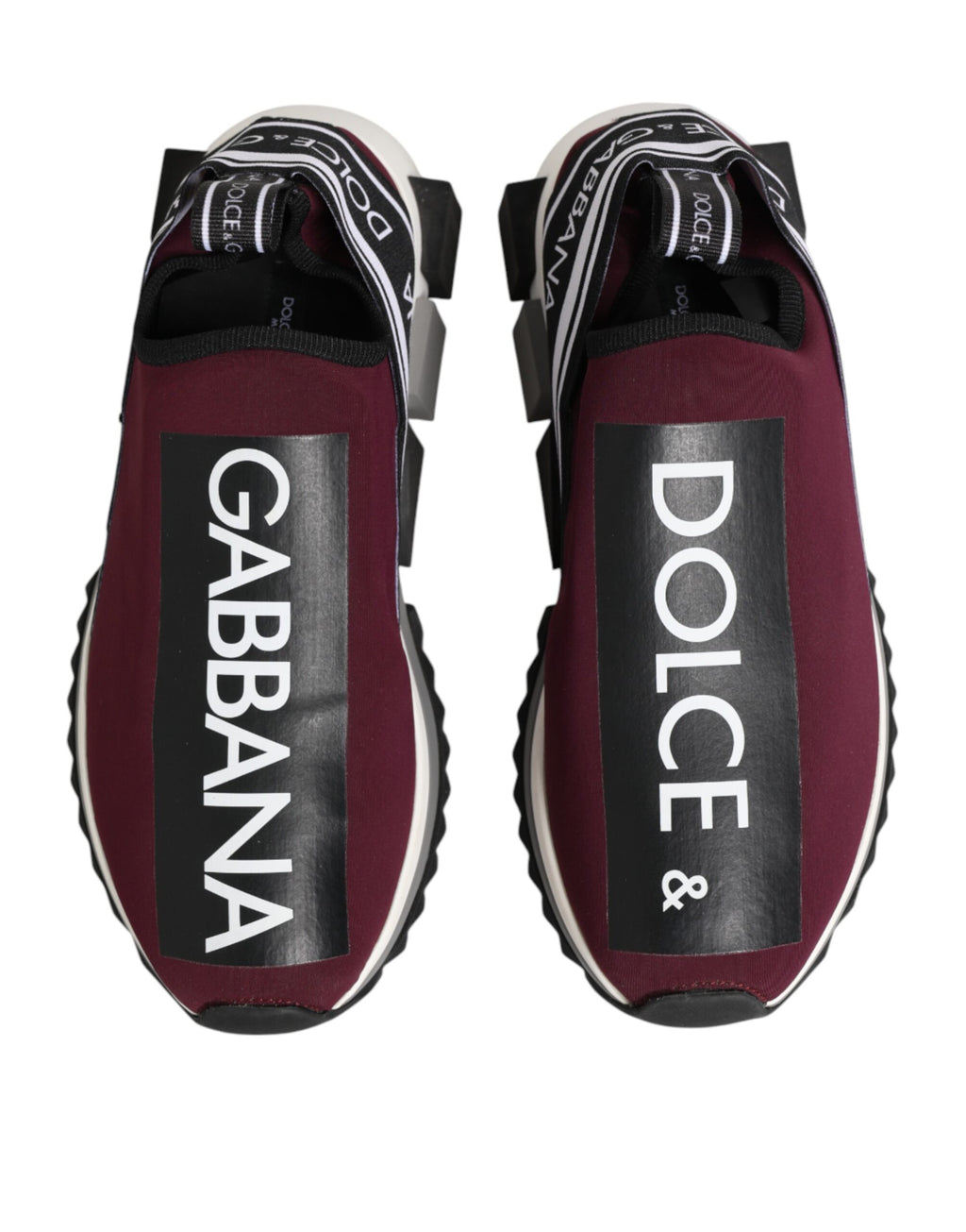 Chaussures homme Dolce & Gabbana Sorrento bordeaux à enfiler