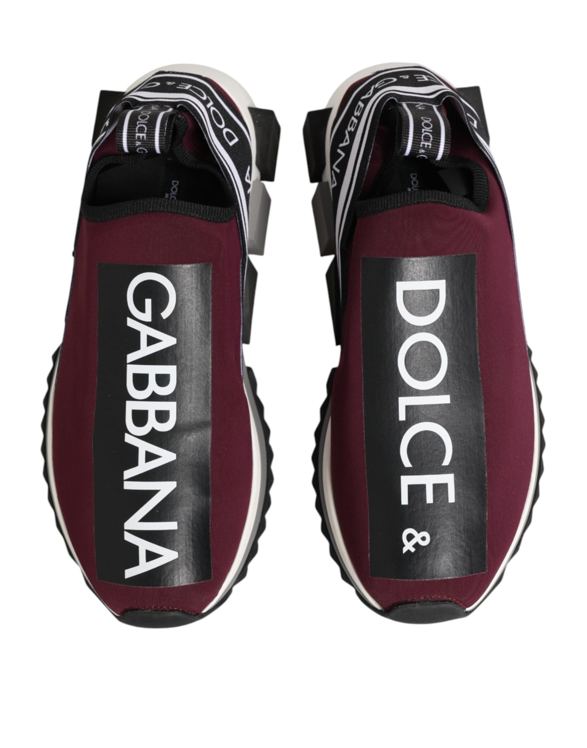 Chaussures homme Dolce & Gabbana Sorrento bordeaux à enfiler