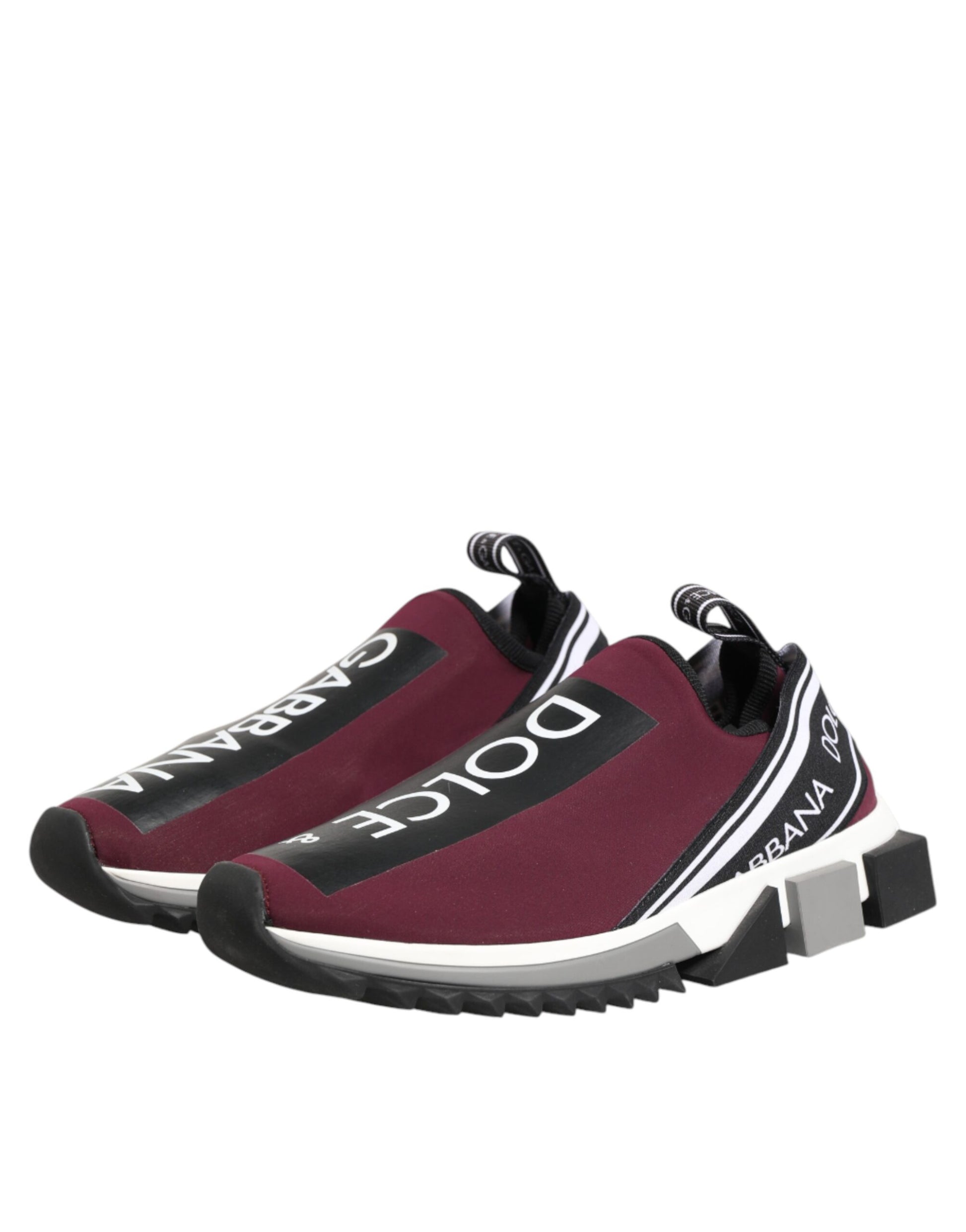 Chaussures homme Dolce & Gabbana Sorrento bordeaux à enfiler