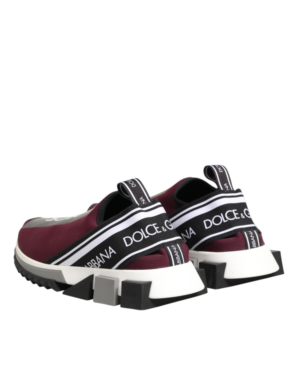 Chaussures homme Dolce & Gabbana Sorrento bordeaux à enfiler