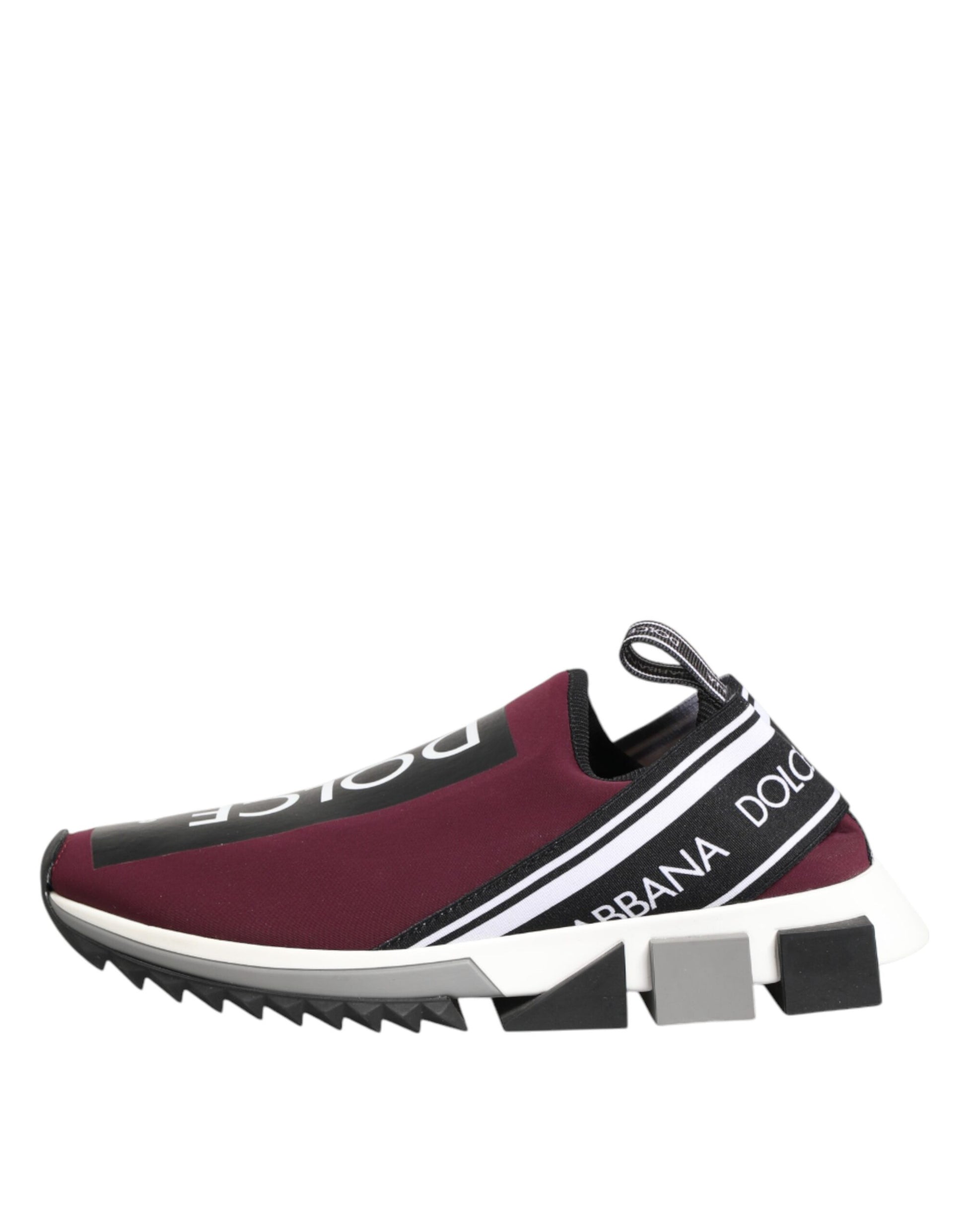 Chaussures homme Dolce & Gabbana Sorrento bordeaux à enfiler