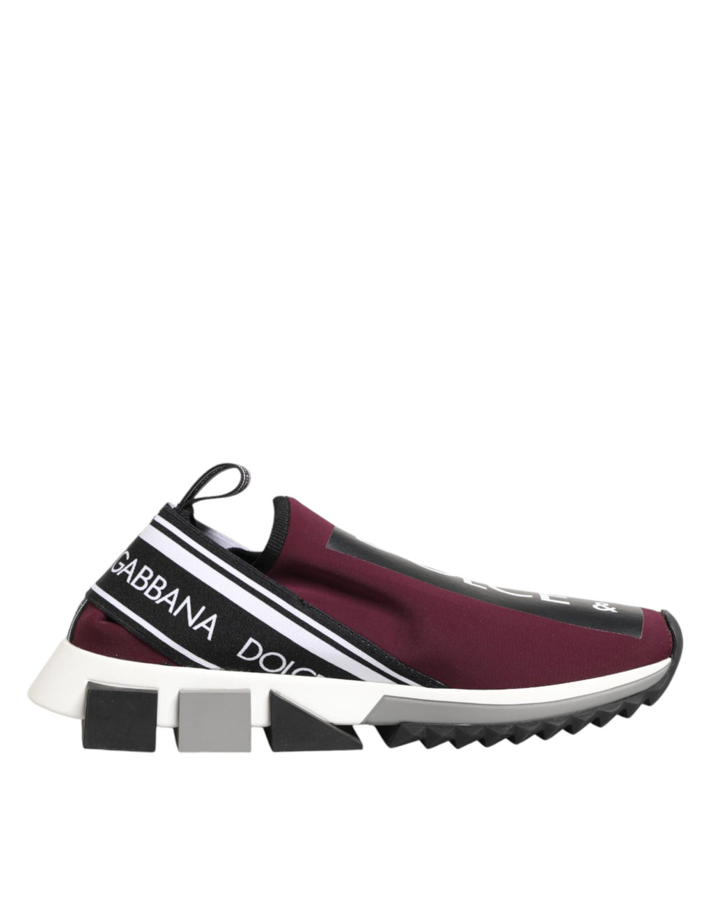 Chaussures homme Dolce & Gabbana Sorrento bordeaux à enfiler