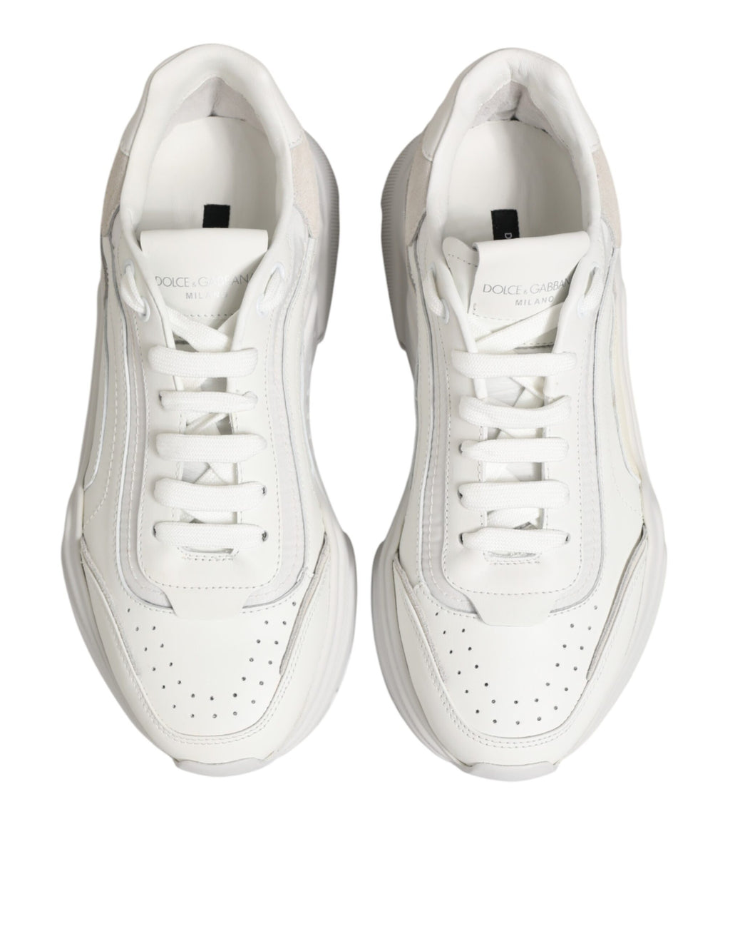 Dolce & Gabbana White Chunky Sneakers for Women side view
