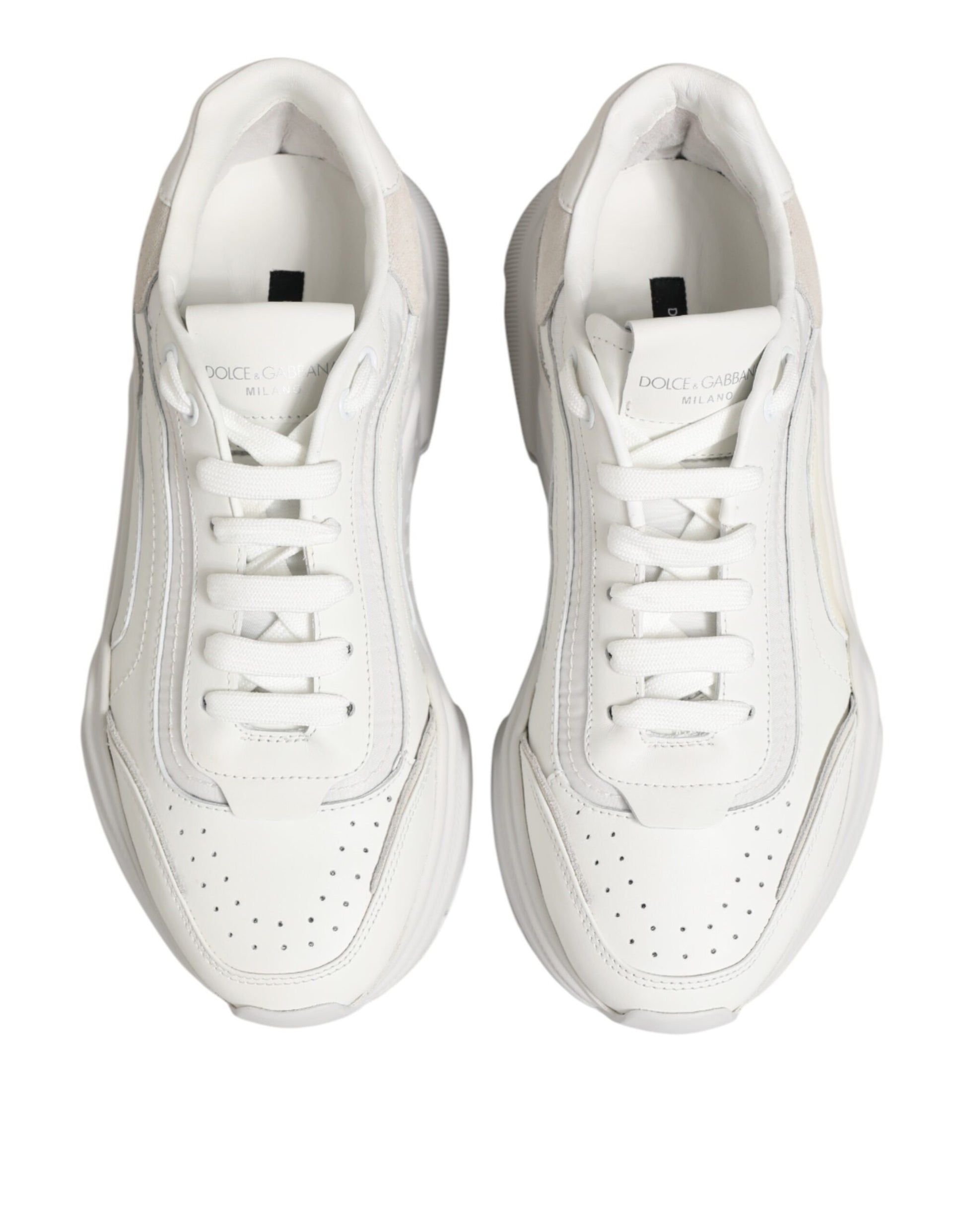 Dolce & Gabbana White Chunky Sneakers for Women side view
