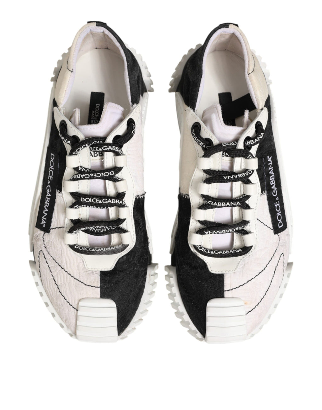 Dolce & Gabbana White Athletic Sneakers for Women side view