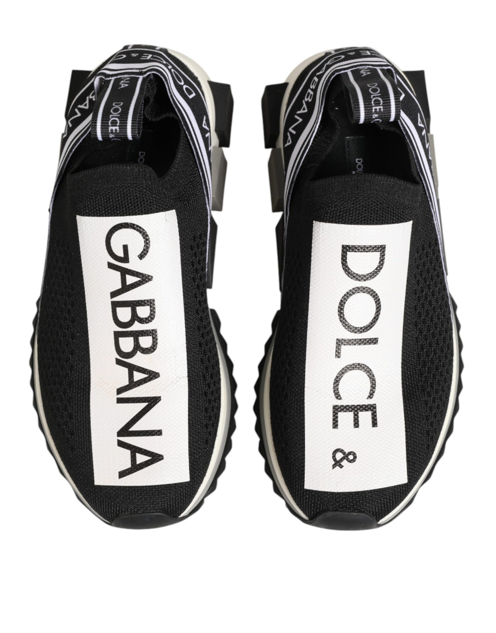 Dolce & Gabbana Black Athletic Sneakers for Women side view