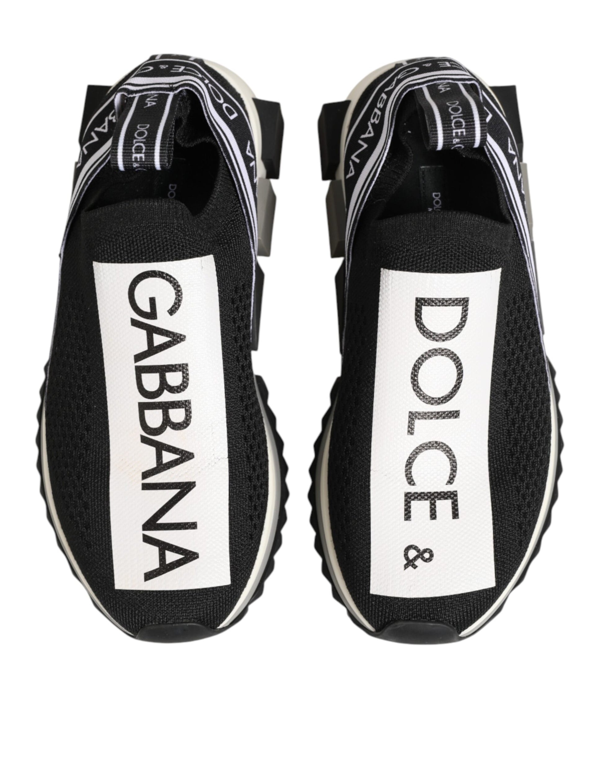 Dolce & Gabbana Black Athletic Sneakers for Women side view