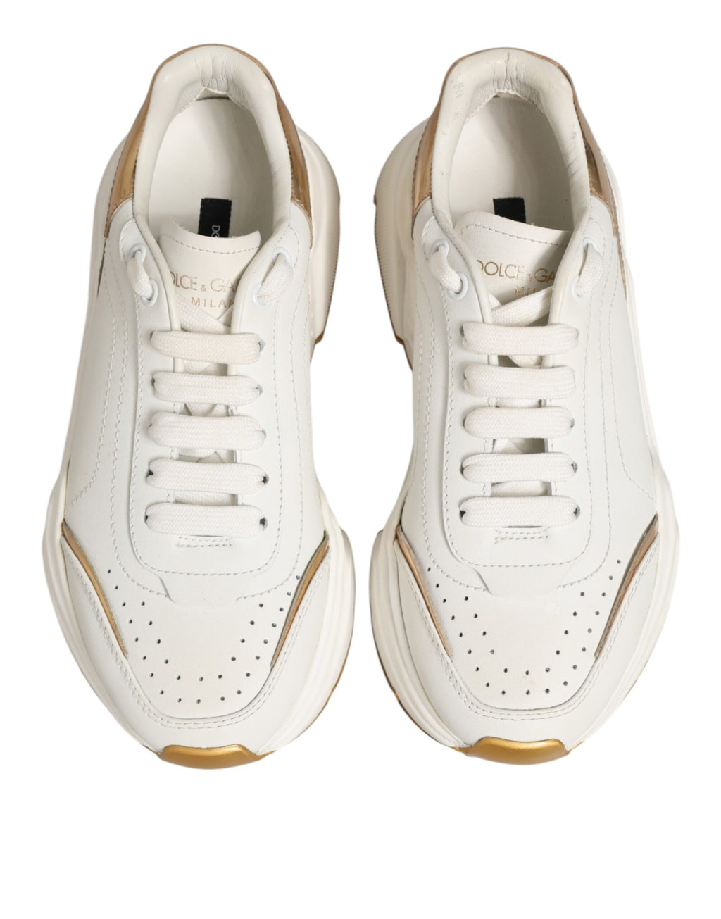 Dolce & Gabbana White Chunky Sneakers for Women side view