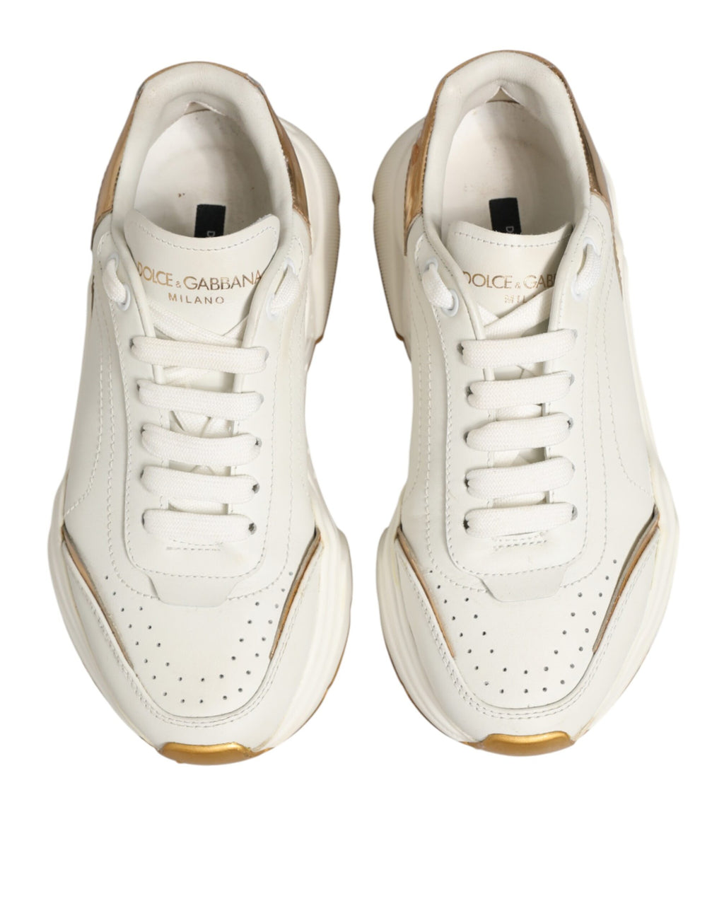 Dolce & Gabbana White Chunky Sneakers for Women side view