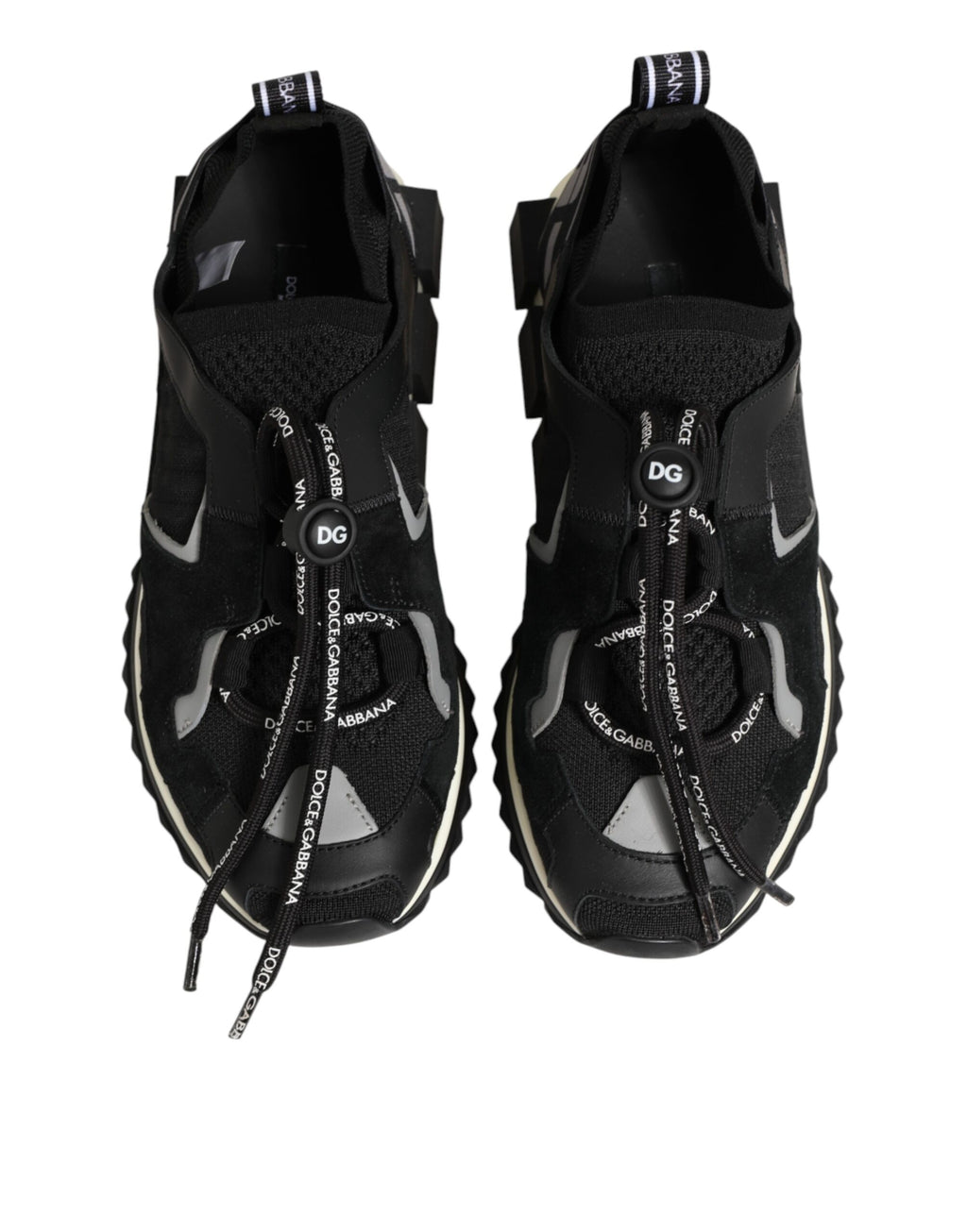 Dolce & Gabbana Black Athletic Sneakers for Women side view