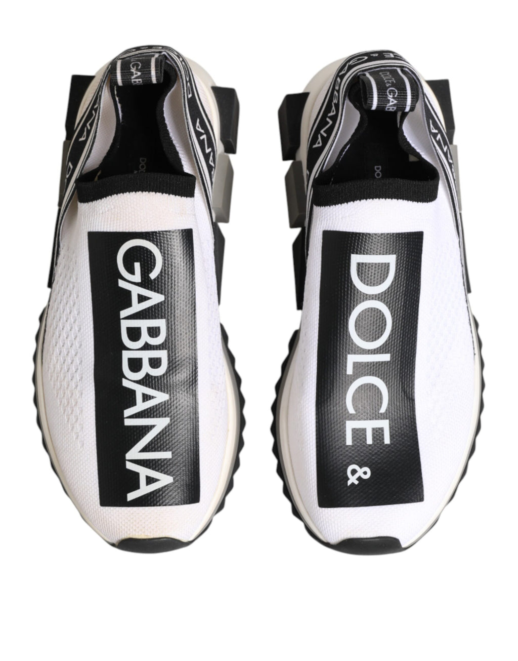 Chaussures Baskets Basses Blanches Sorrento Logo Dolce & Gabbana