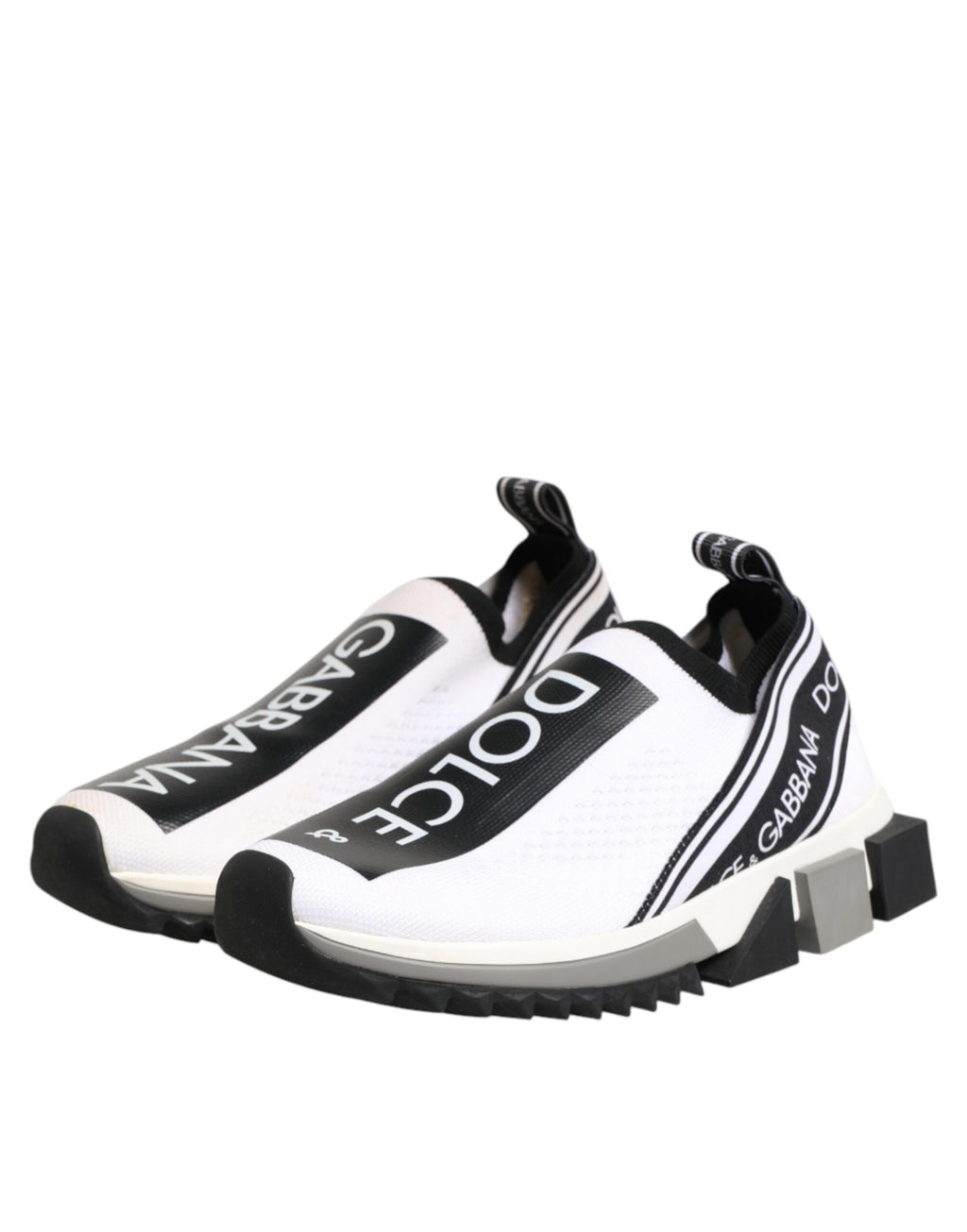 Chaussures Baskets Basses Blanches Sorrento Logo Dolce & Gabbana