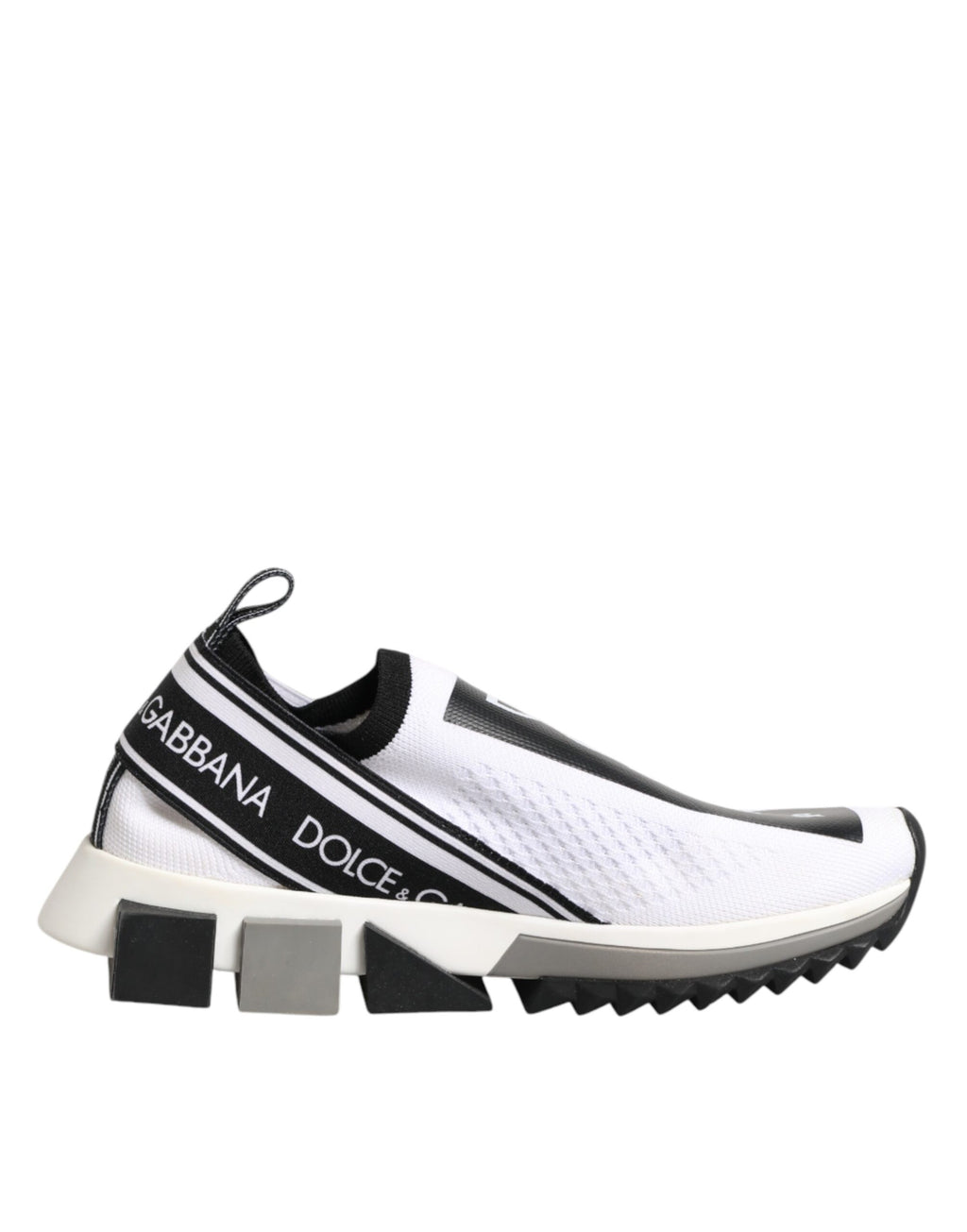 Chaussures Baskets Basses Blanches Sorrento Logo Dolce & Gabbana