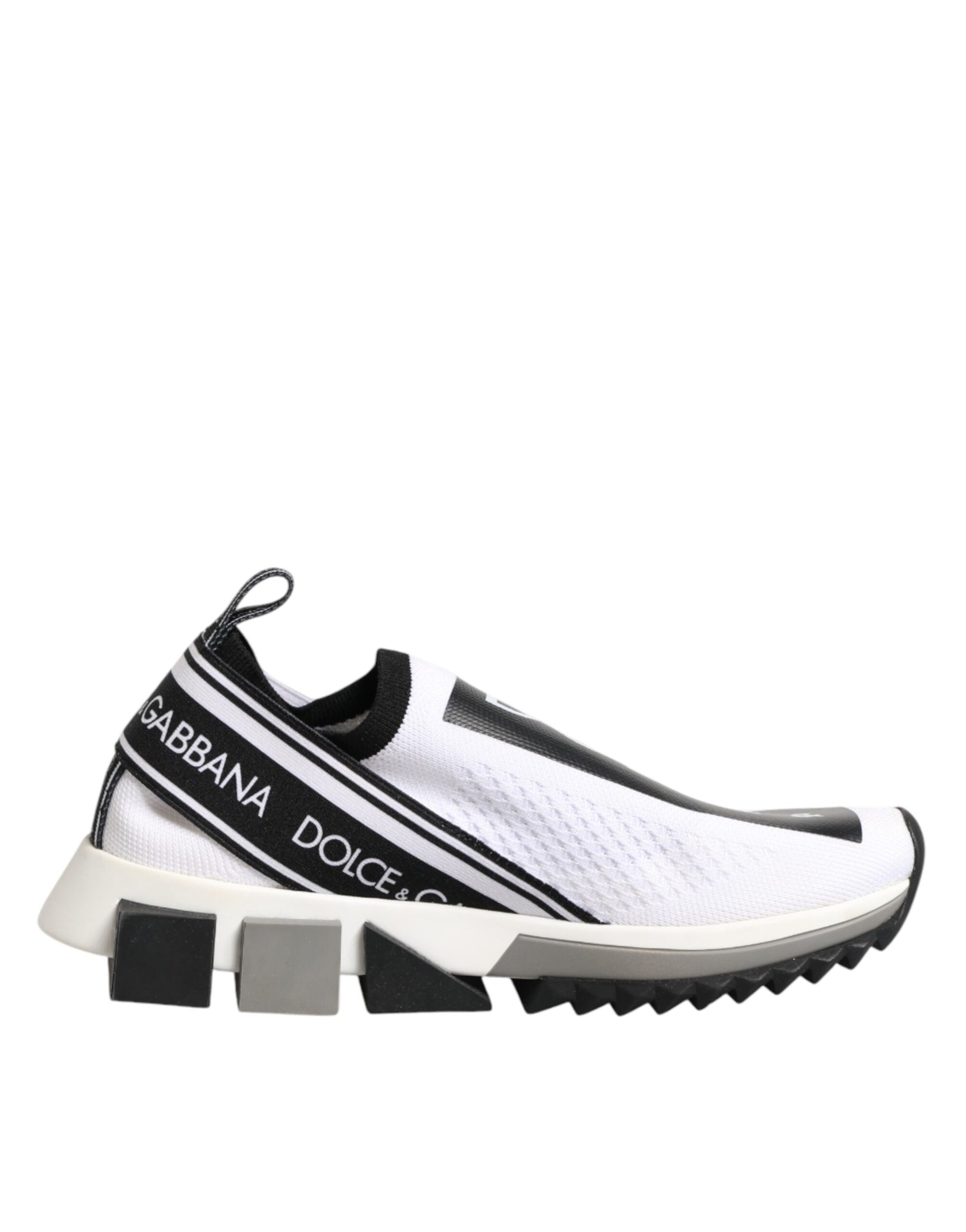 Chaussures Baskets Basses Blanches Sorrento Logo Dolce & Gabbana