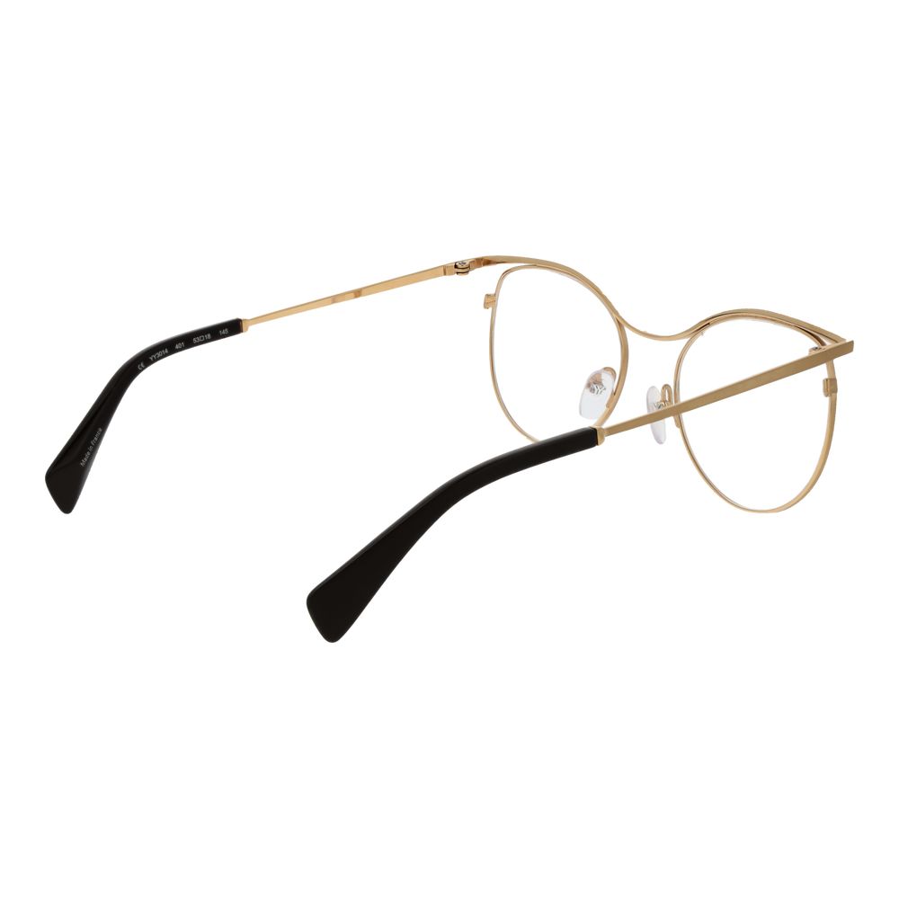 Yohji Yamamoto Gold Glasses Frames for Women detail view