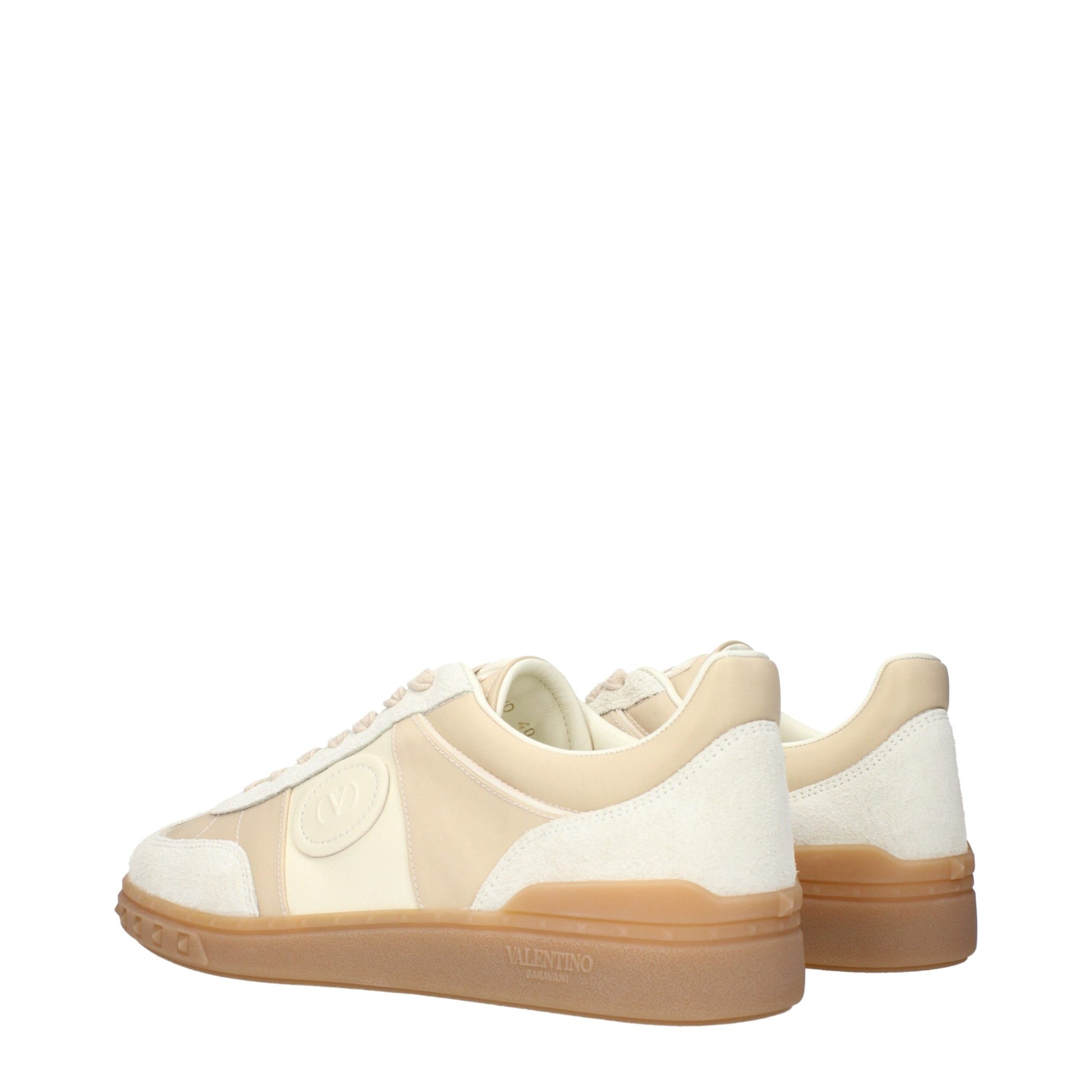 Valentino Garavani Beige Sneakers side view