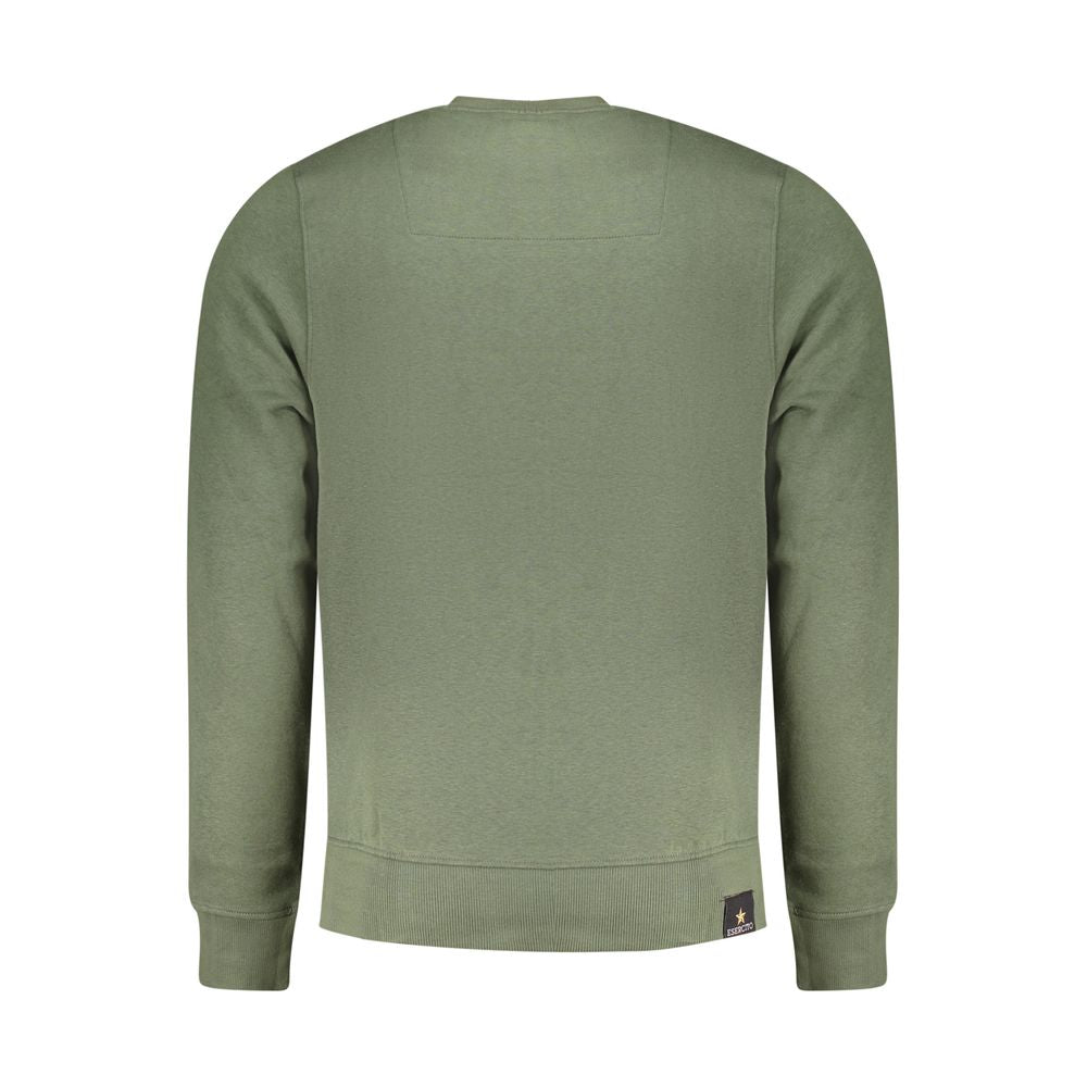 Accademia Militare Vert Coton Homme Sweat-shirt