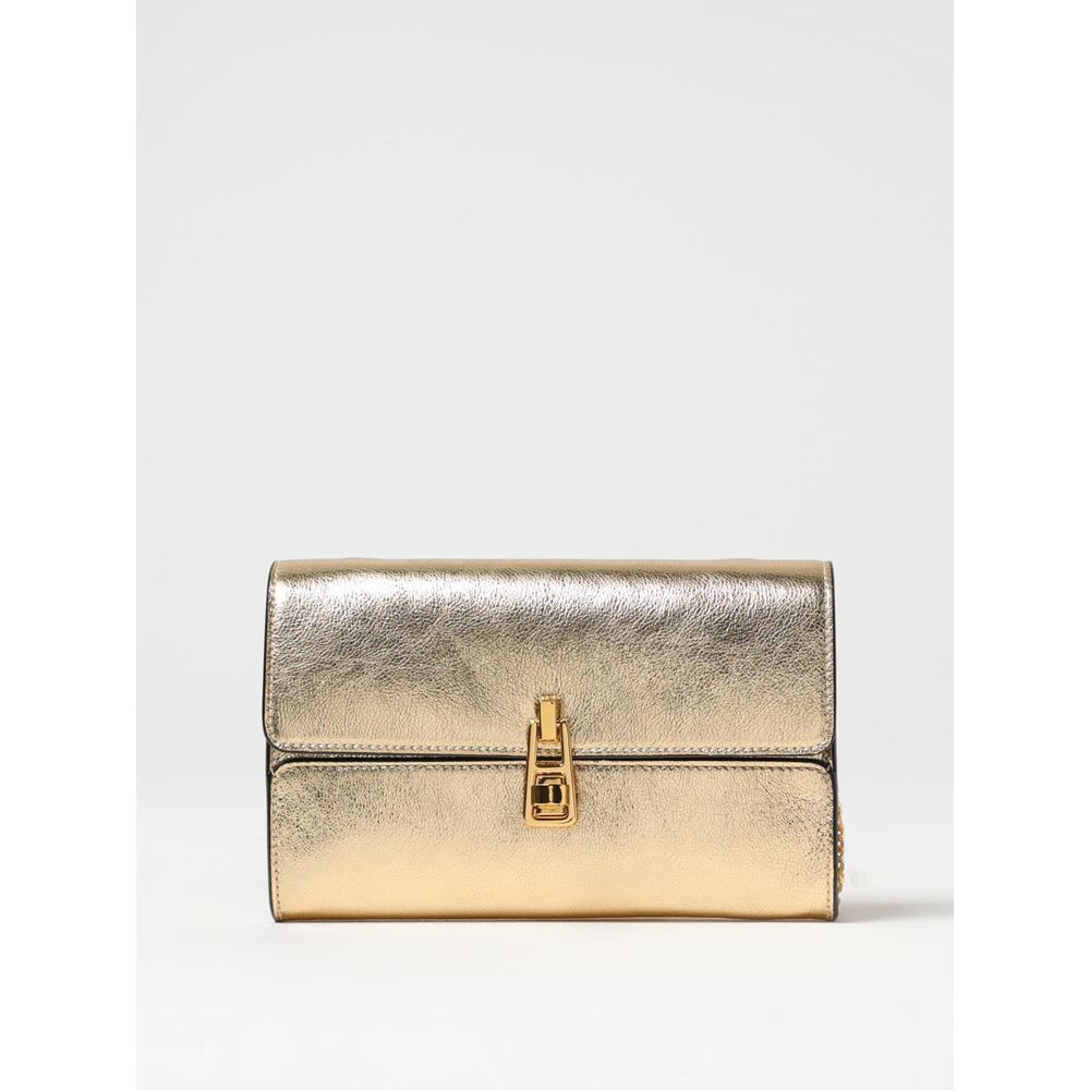 Sac à bandoulière en cuir doré Coccinelle